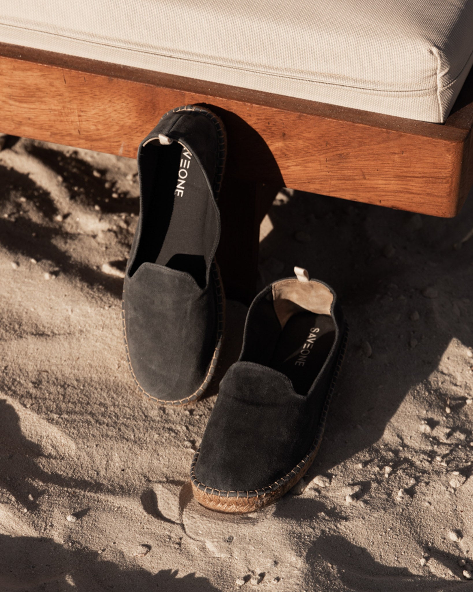 Athens - black suede espadrilles
