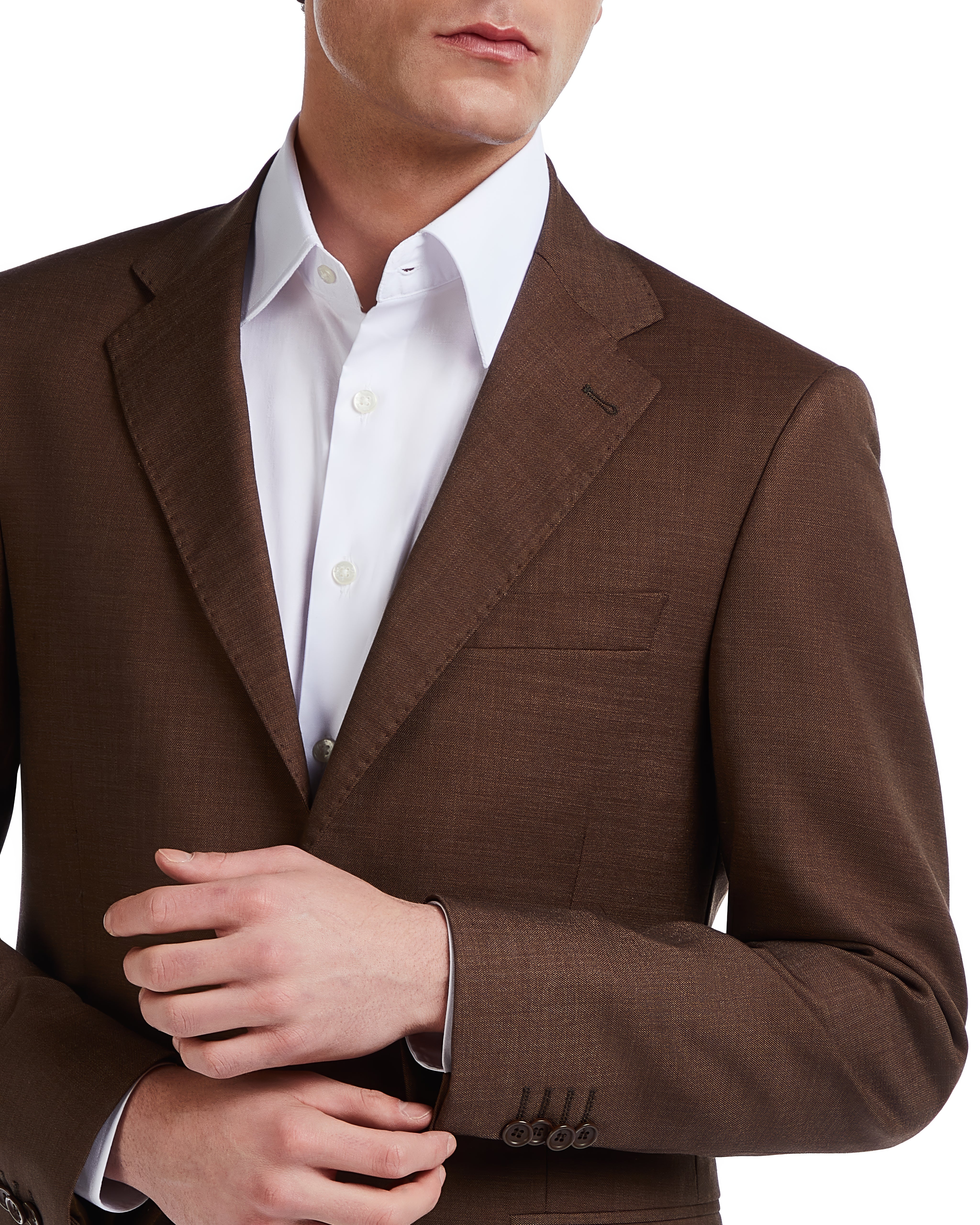 Sydney brown pinstripe suit