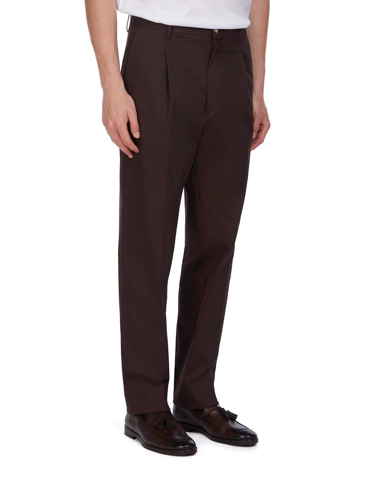 Pantalone Ajaccio in cotone moro