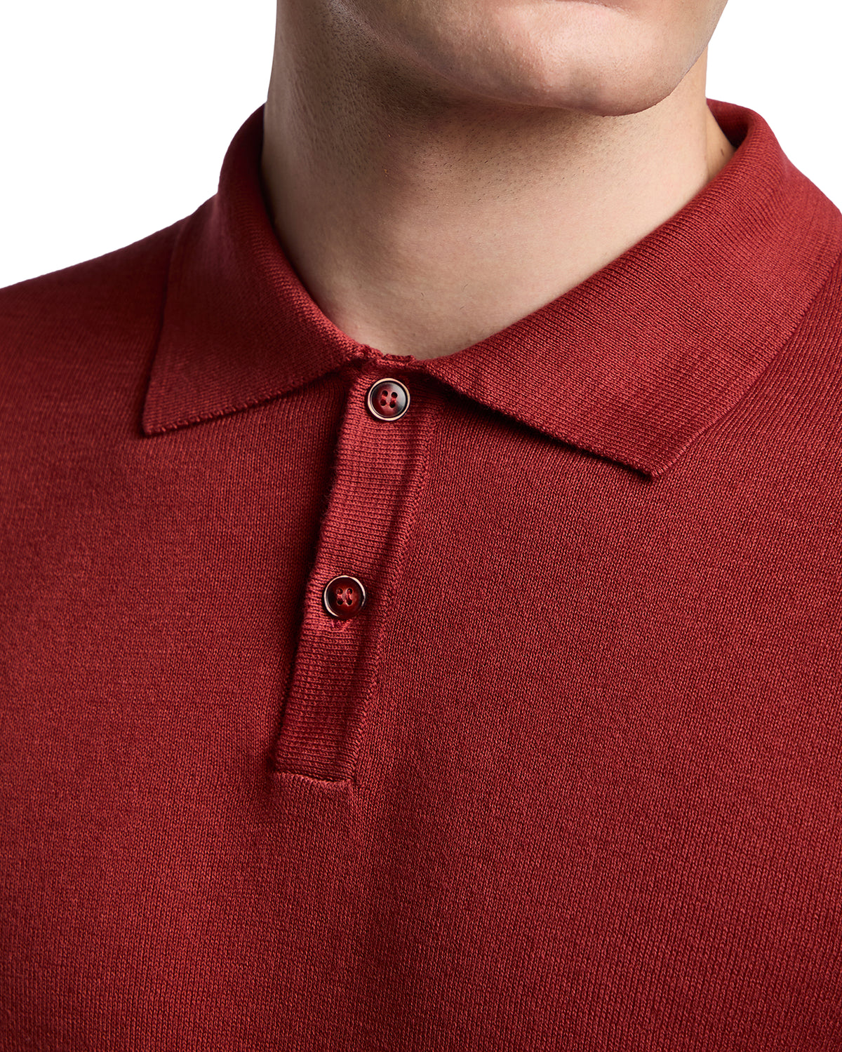 Polo Andrey in cotone bordeaux