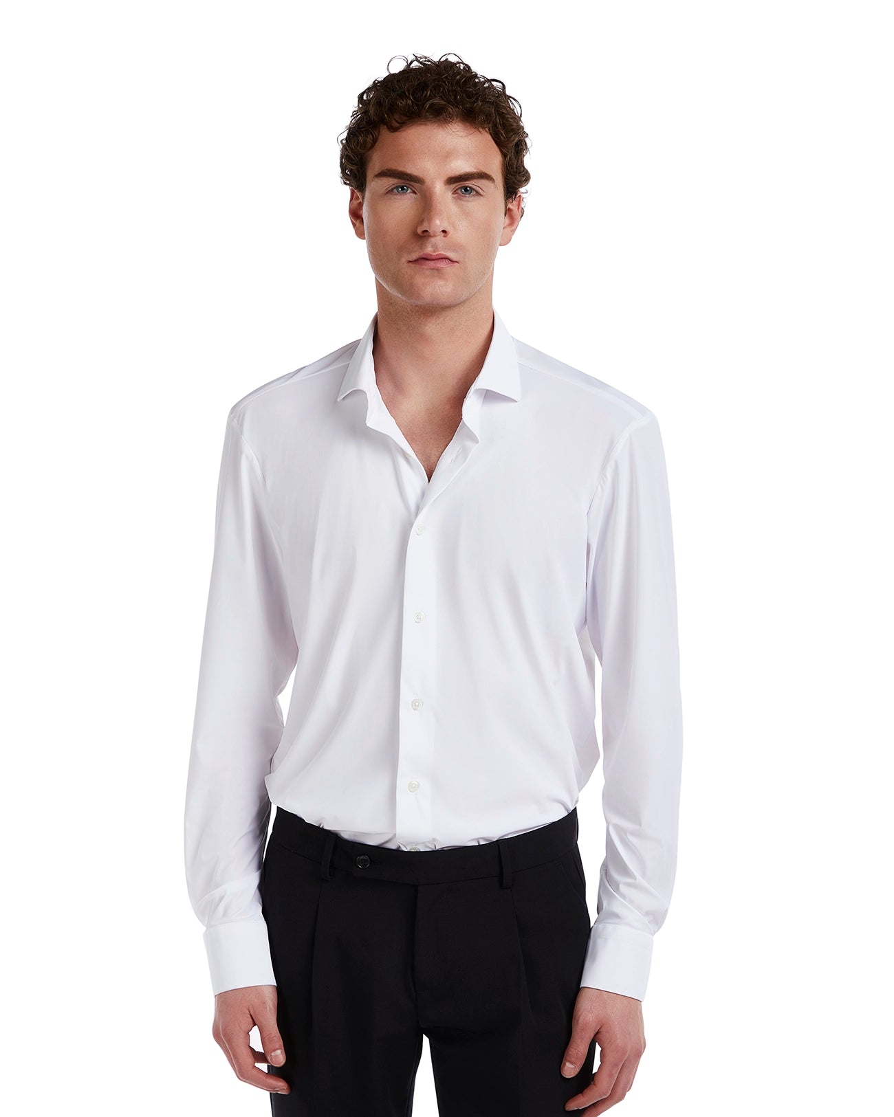 Camicia Teck no stiro bianca