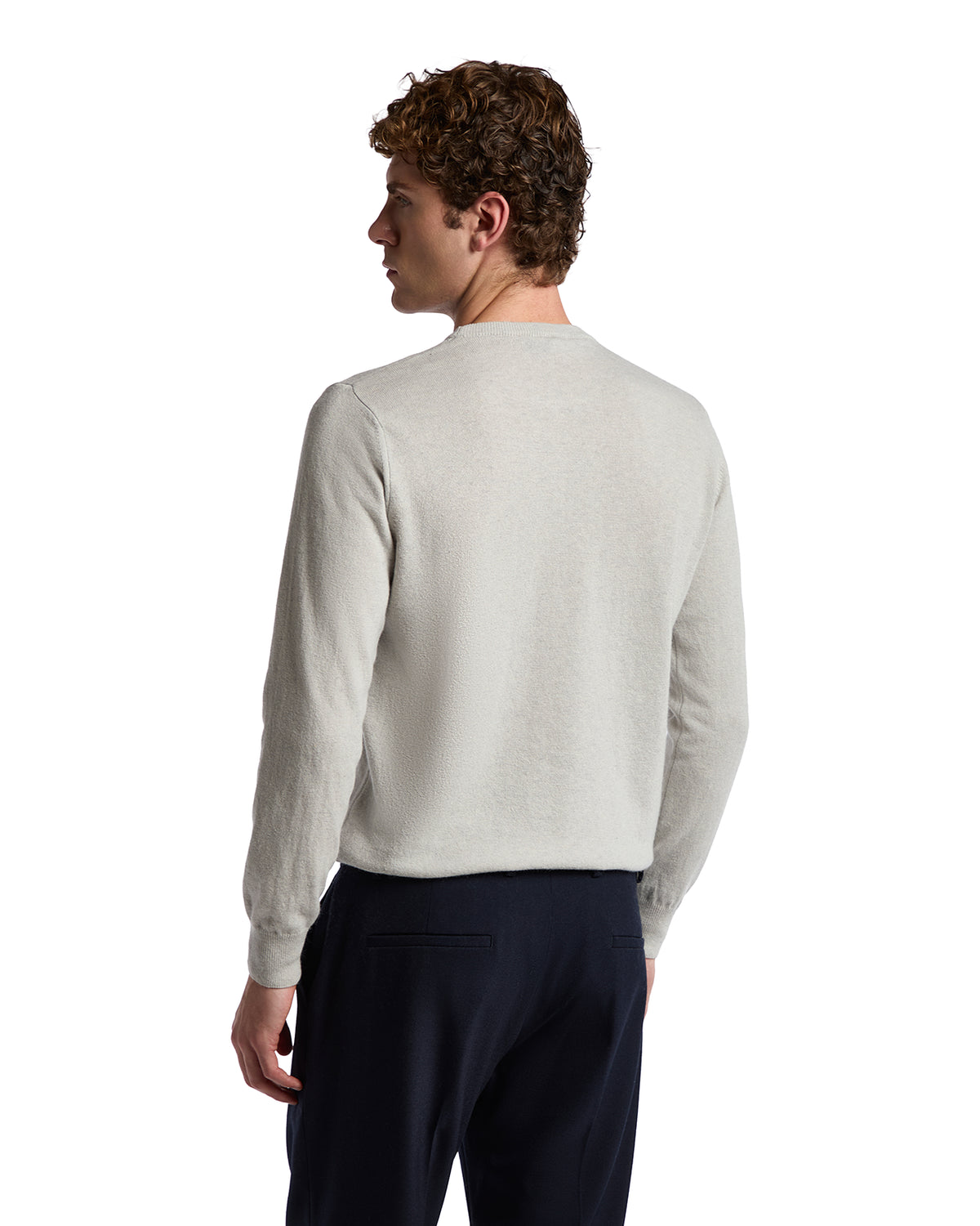 Sudadera de cuello redondo Dustin de mezcla de cachemir gris