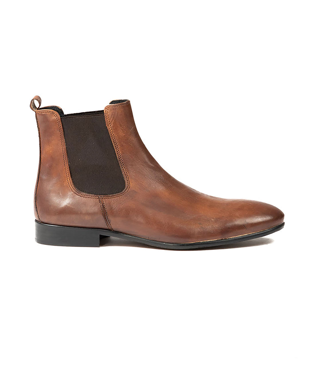 Dre - bottines chelsea en cuir marron