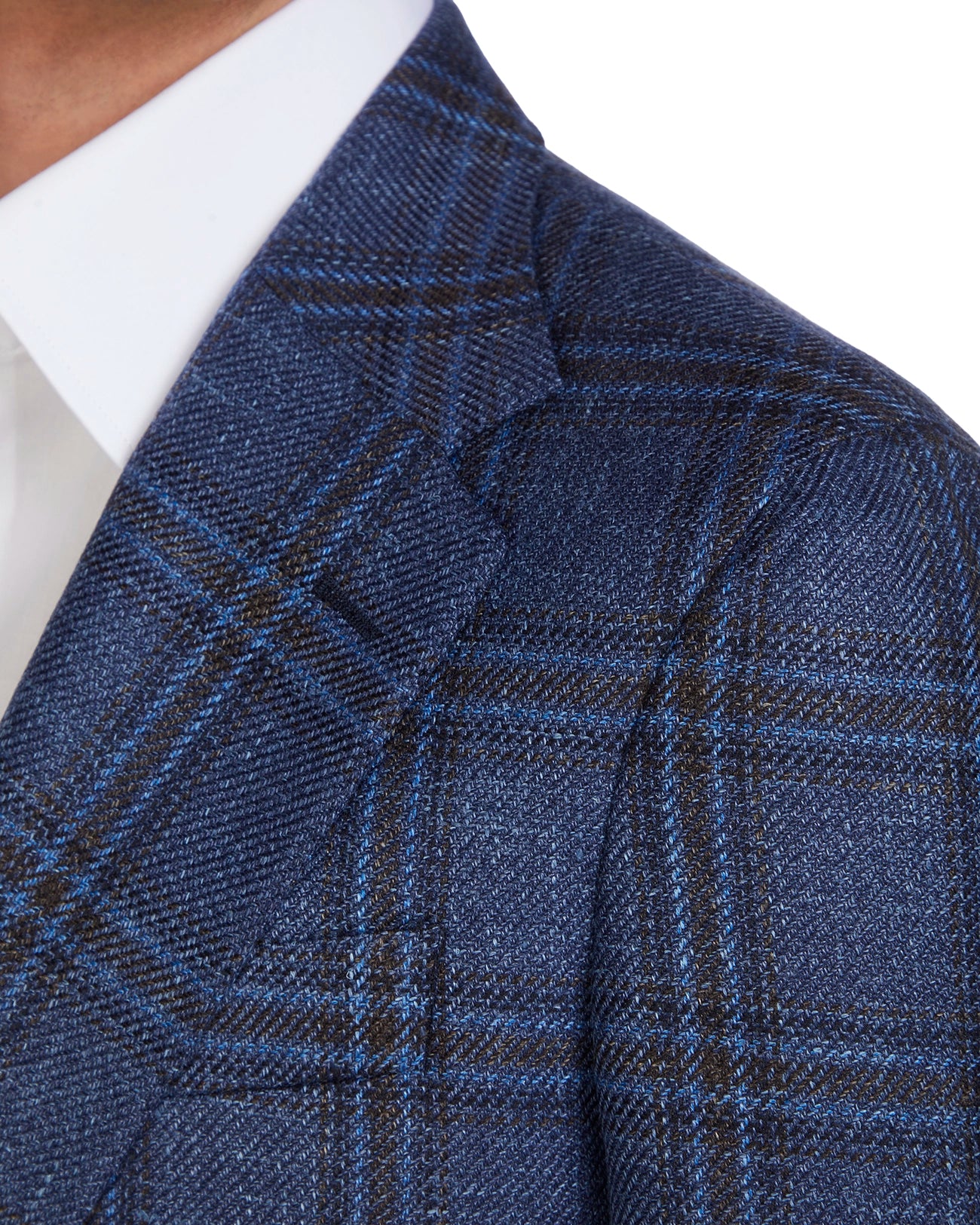 Giacca Summer time Loro Piana in tweed blu