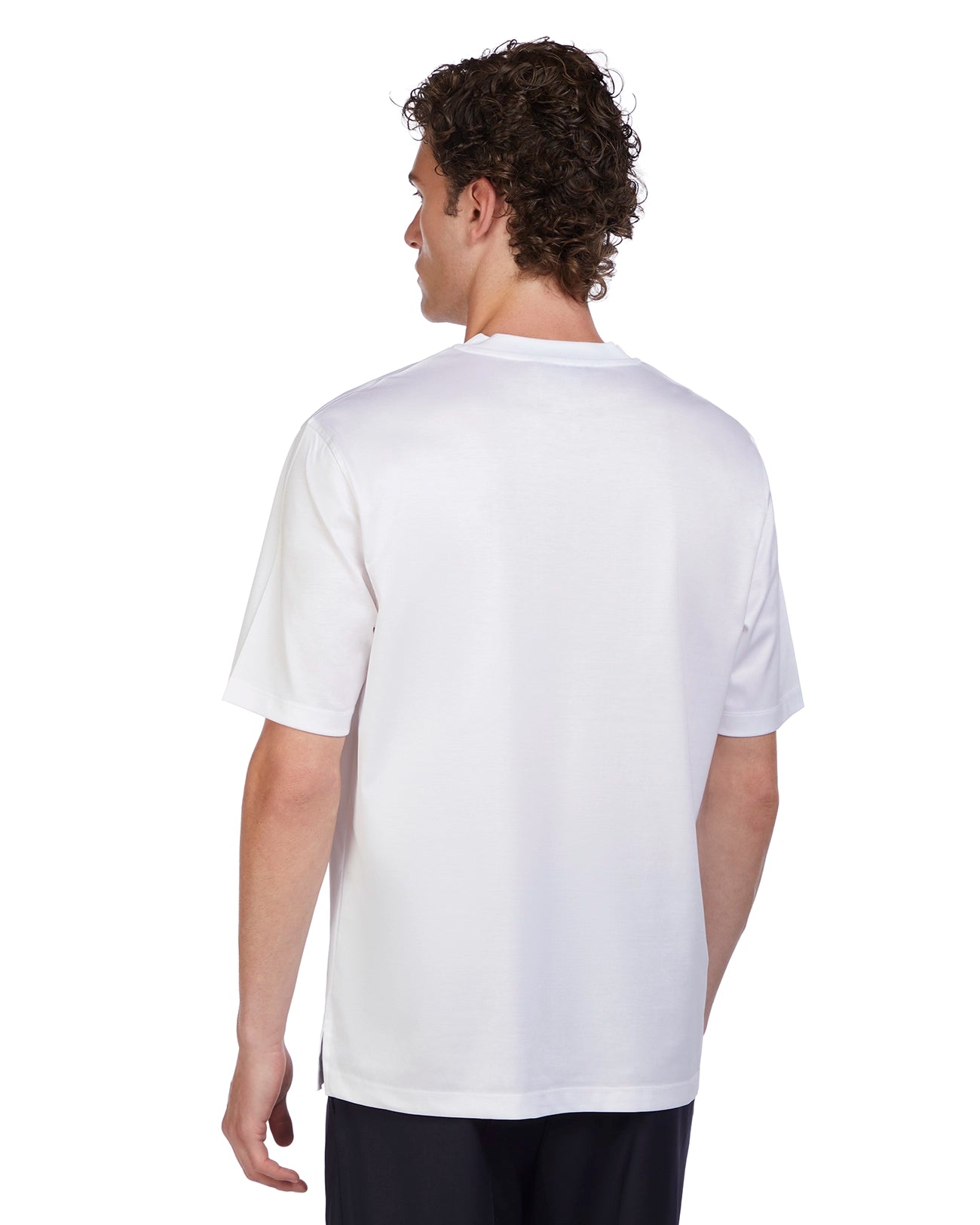 Hoorn T-shirt in white lisle thread