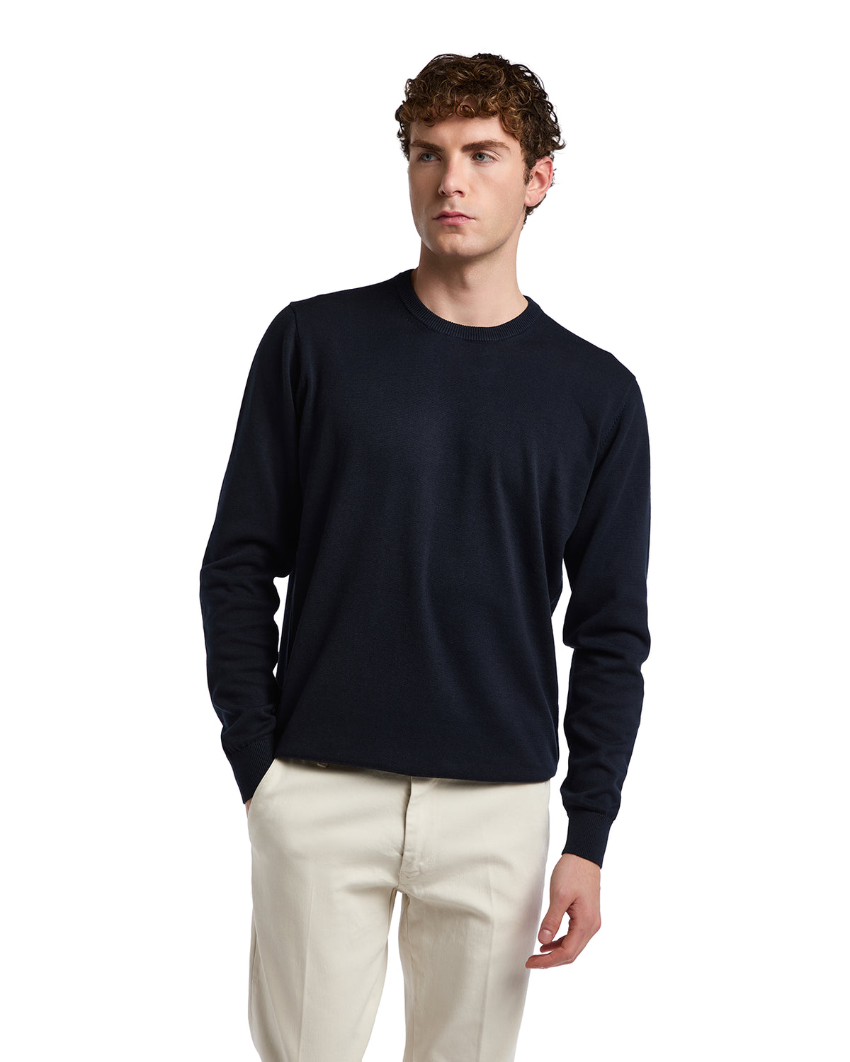 Maglioncino Ugo in cotone blu