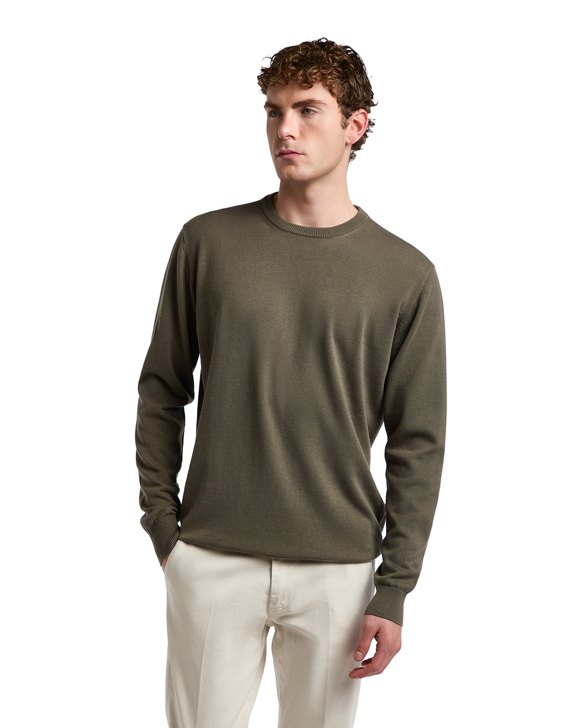Maglioncino Ugo in cotone militare