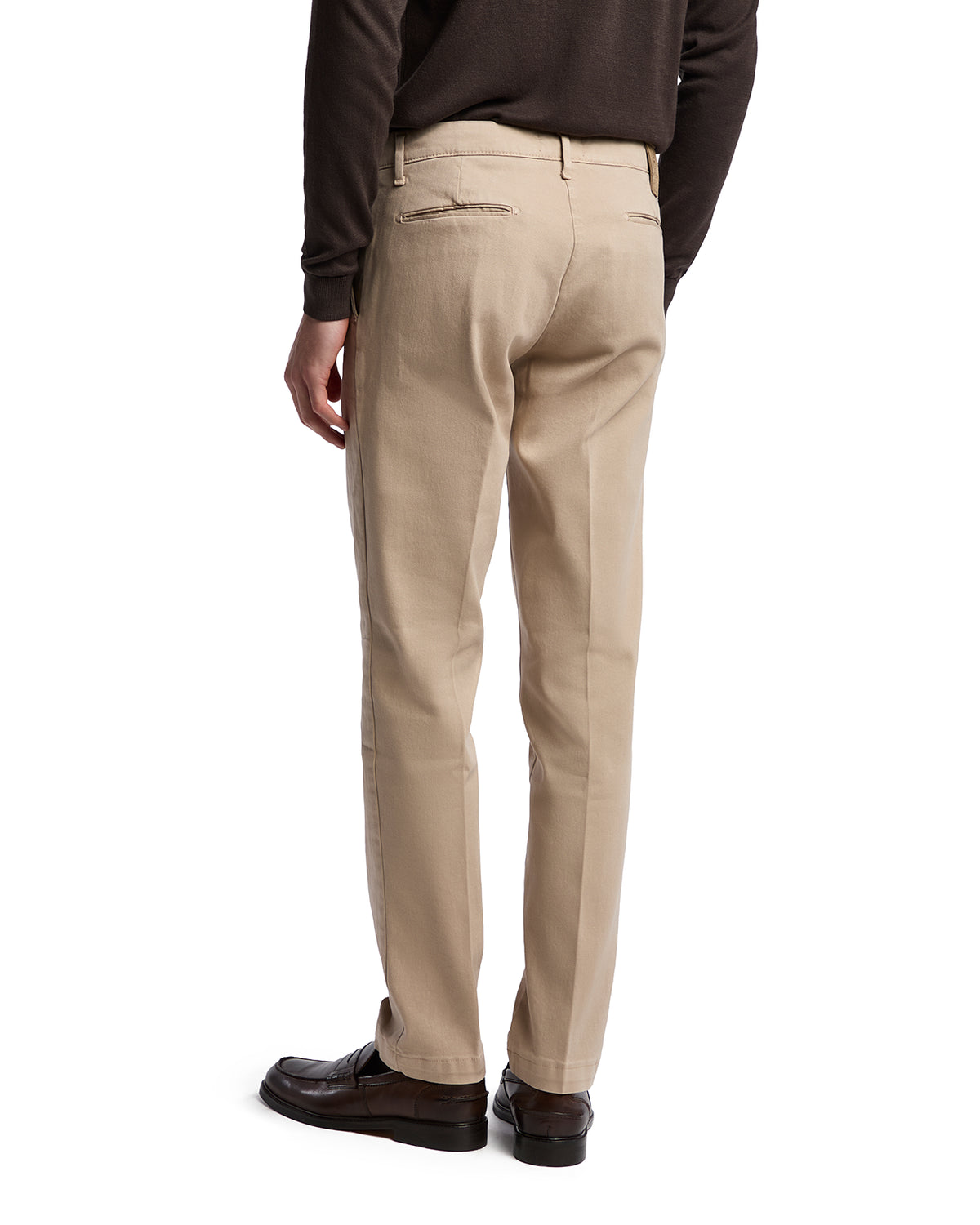 Jack trousers in beige textured cotton