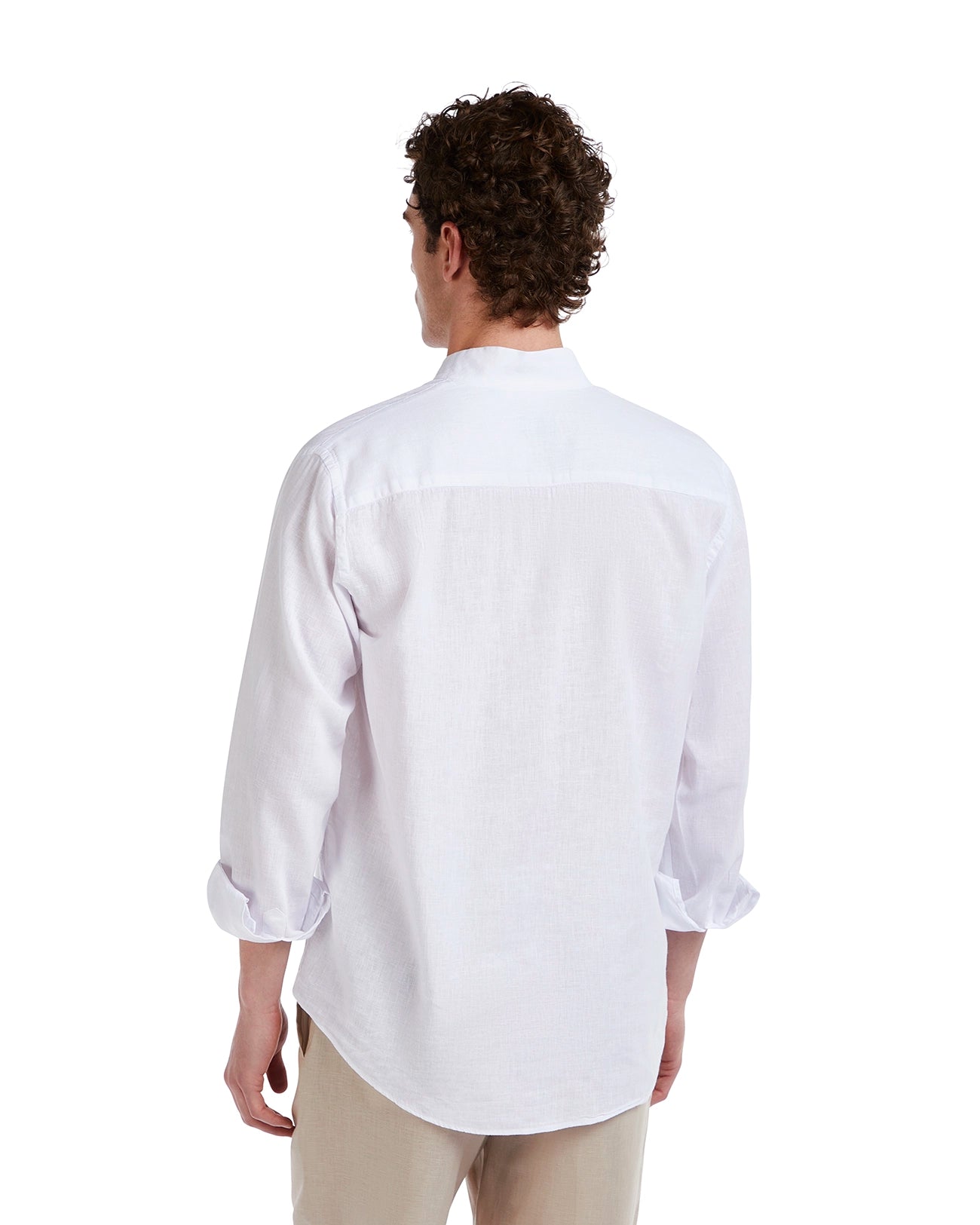 Waikiki white linen and cotton shirt