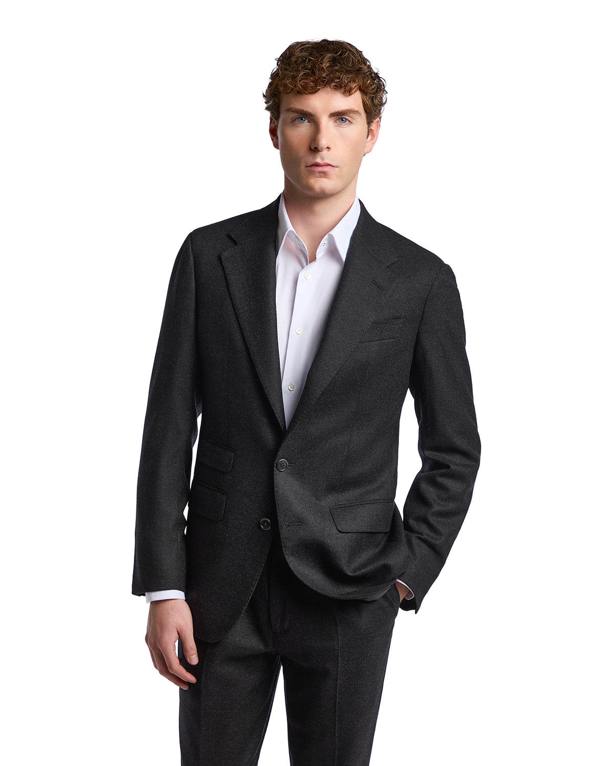 Veste Milano en flanelle Rugby Drago anthracite