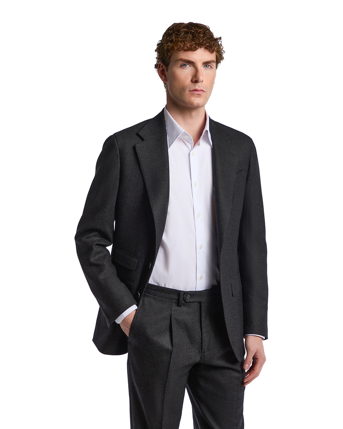 Veste Milano en flanelle Rugby Drago anthracite