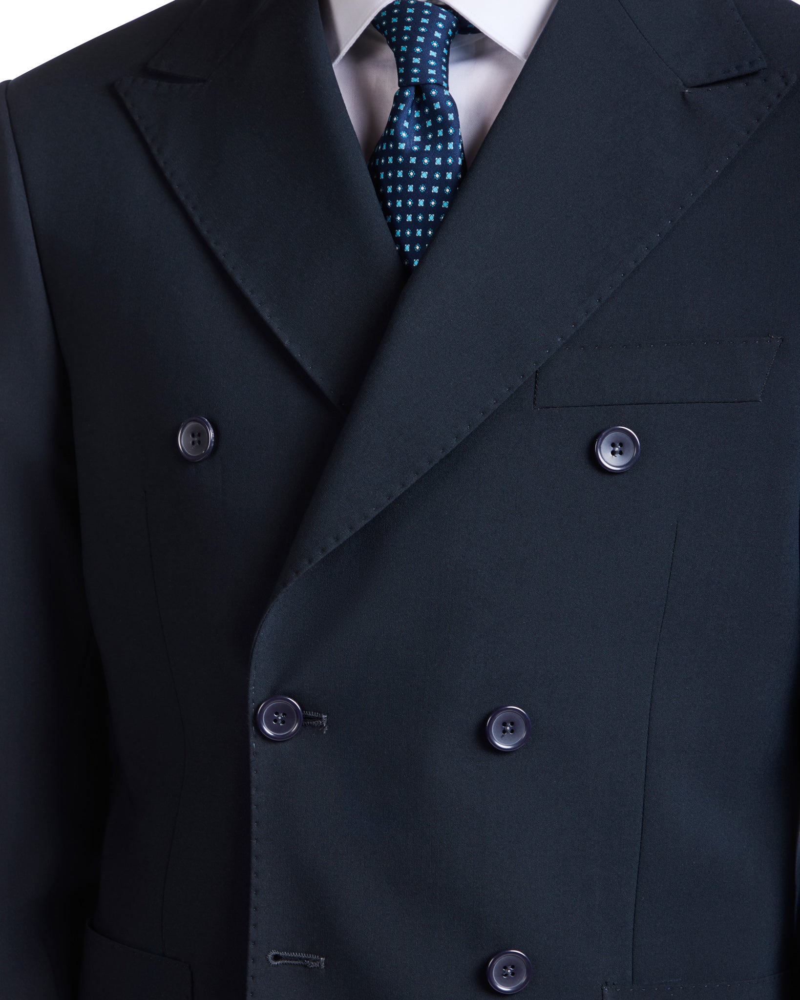 Traje Mónaco cruzado azul oscuro