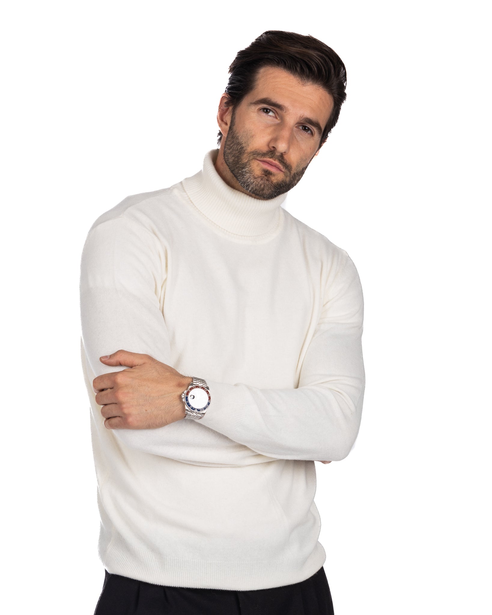 Lee - cream cashmere blend turtleneck