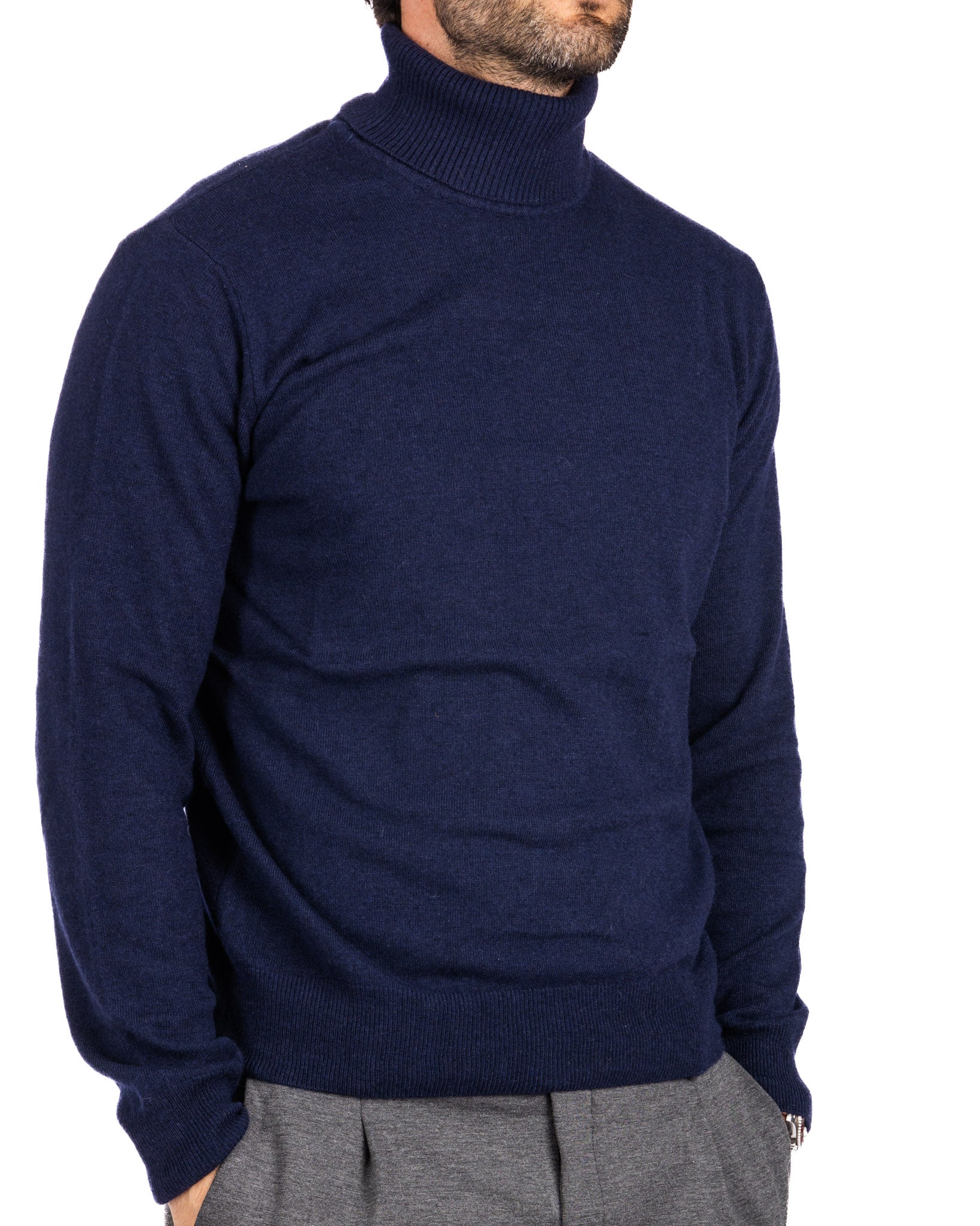 Yvan - pull col rond en cachemire mélangé perlé