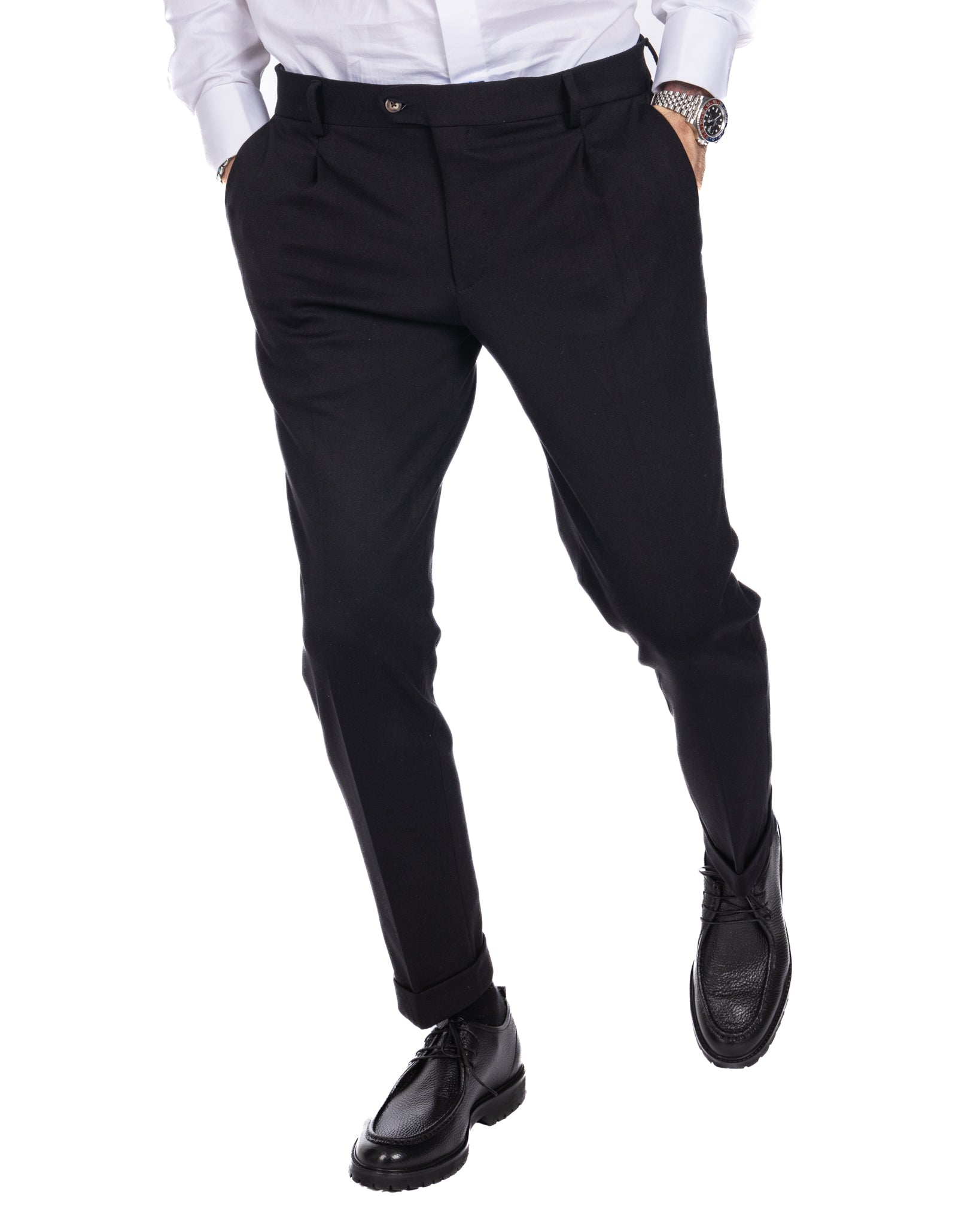 Milano - pantalon basique bleu