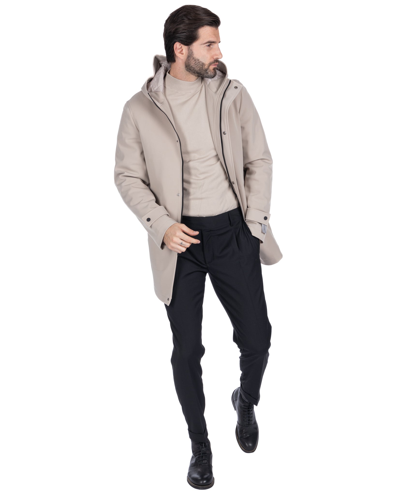 Veste technique beige Dylan