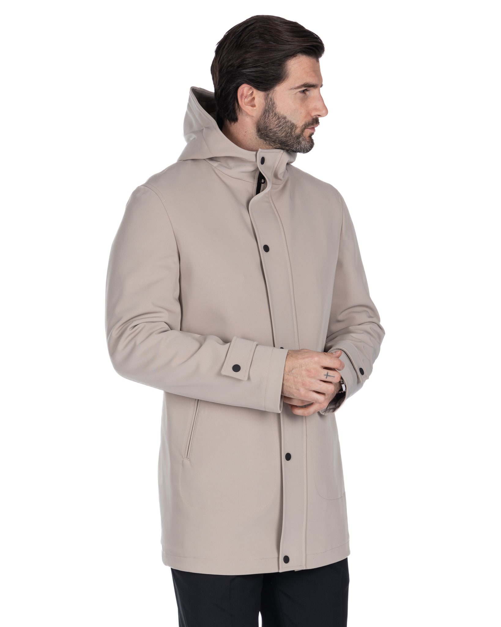 Veste technique beige Dylan