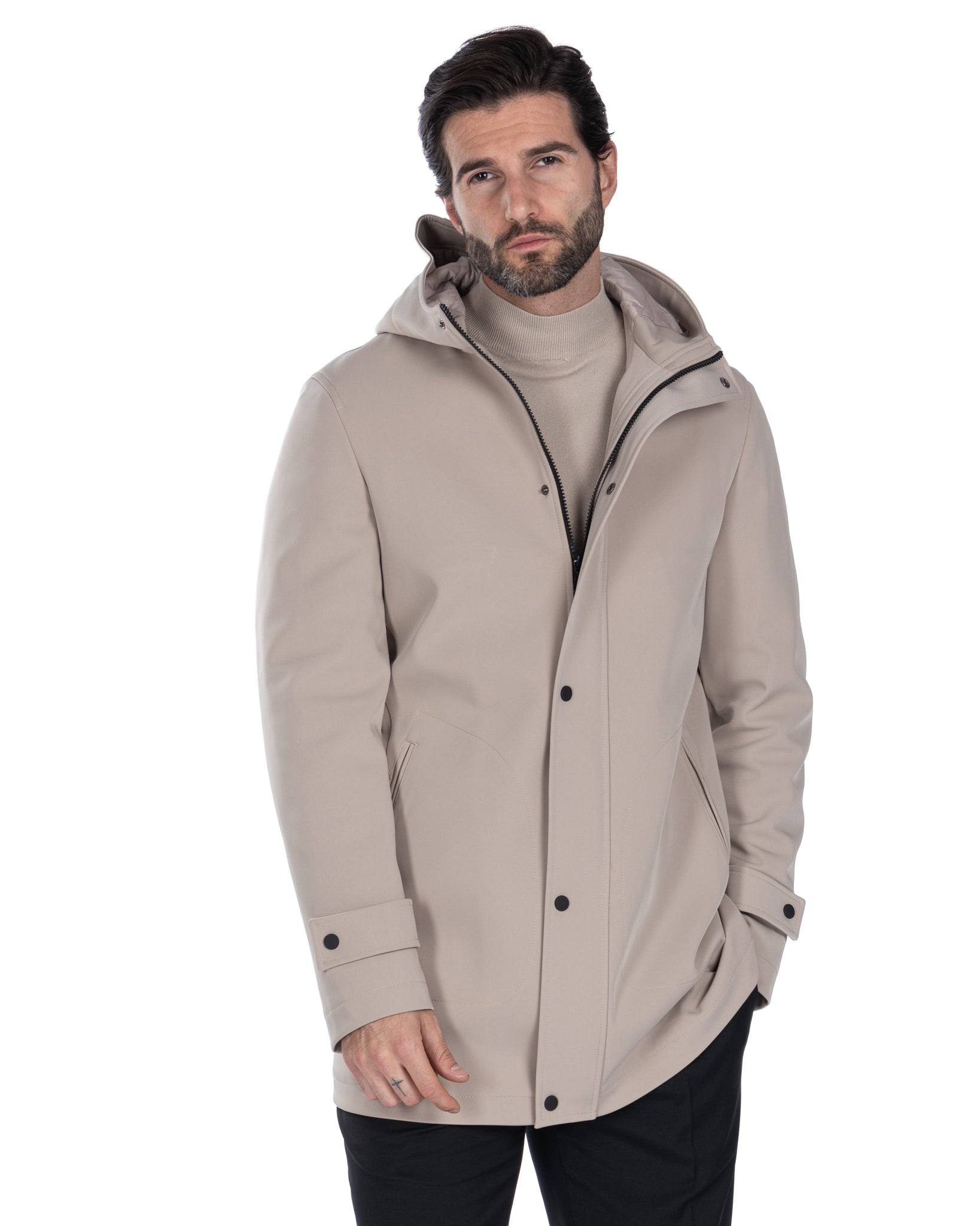 Veste technique beige Dylan