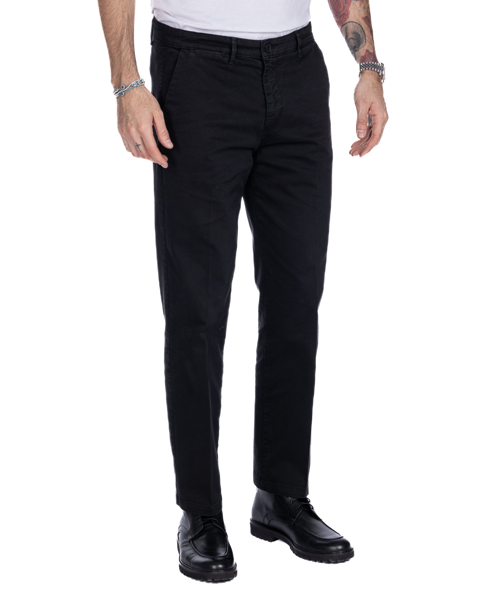 Sorrento - black wide leg trousers