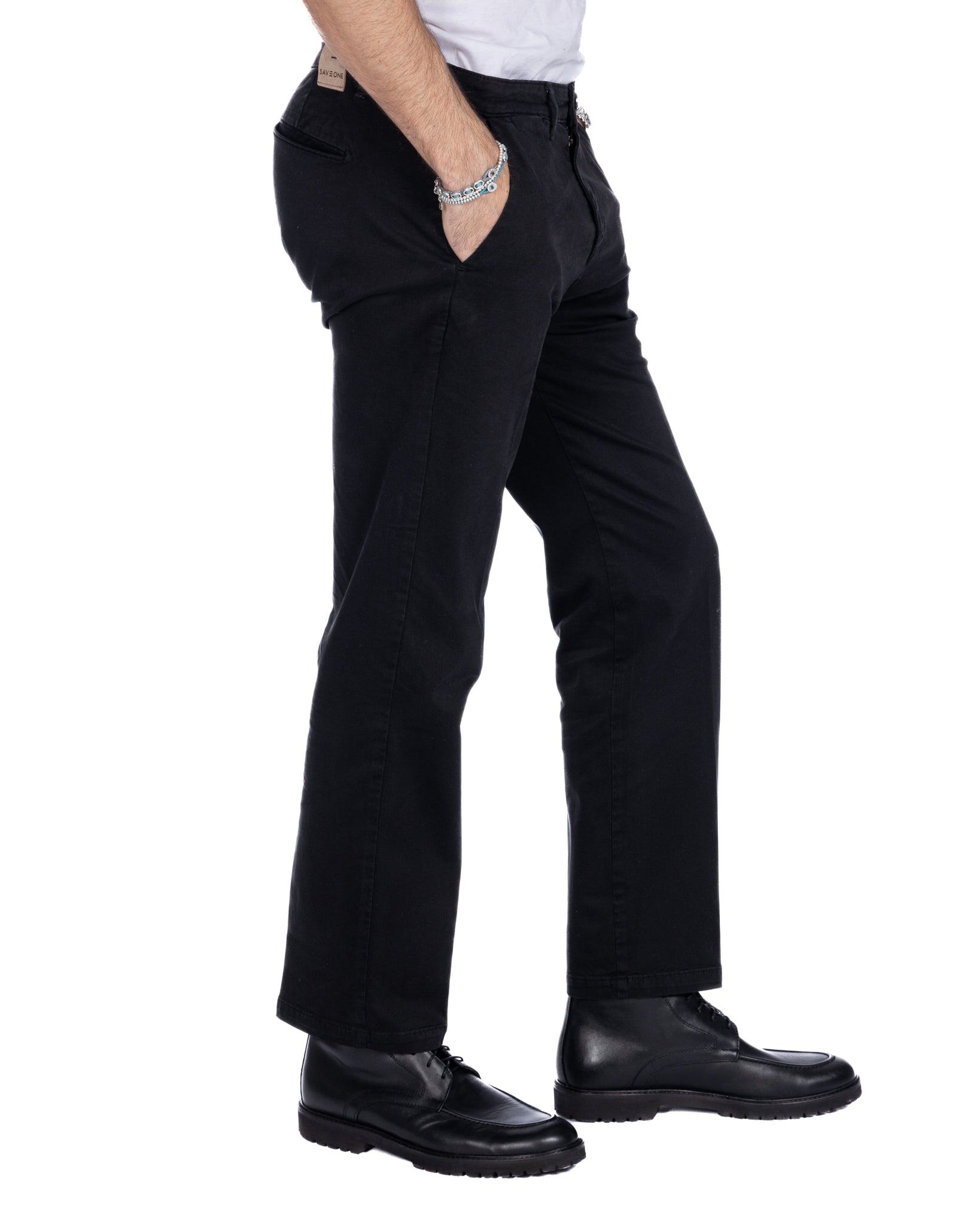 Sorrento - black wide leg trousers