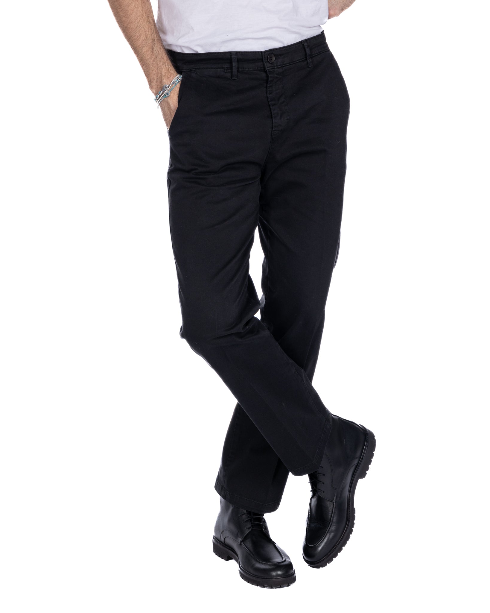 Sorrento - black wide leg trousers