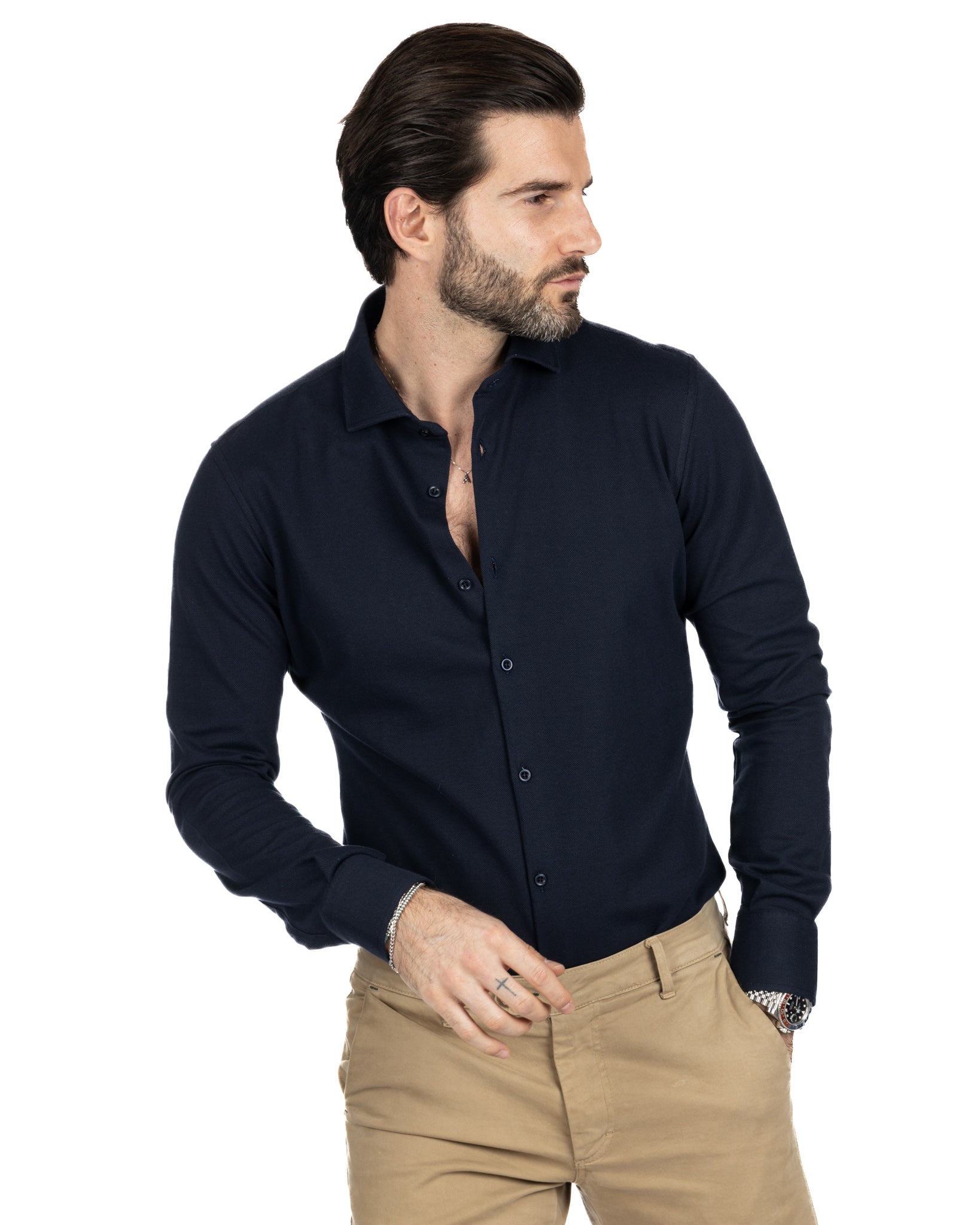Chemise - dark-blue denim