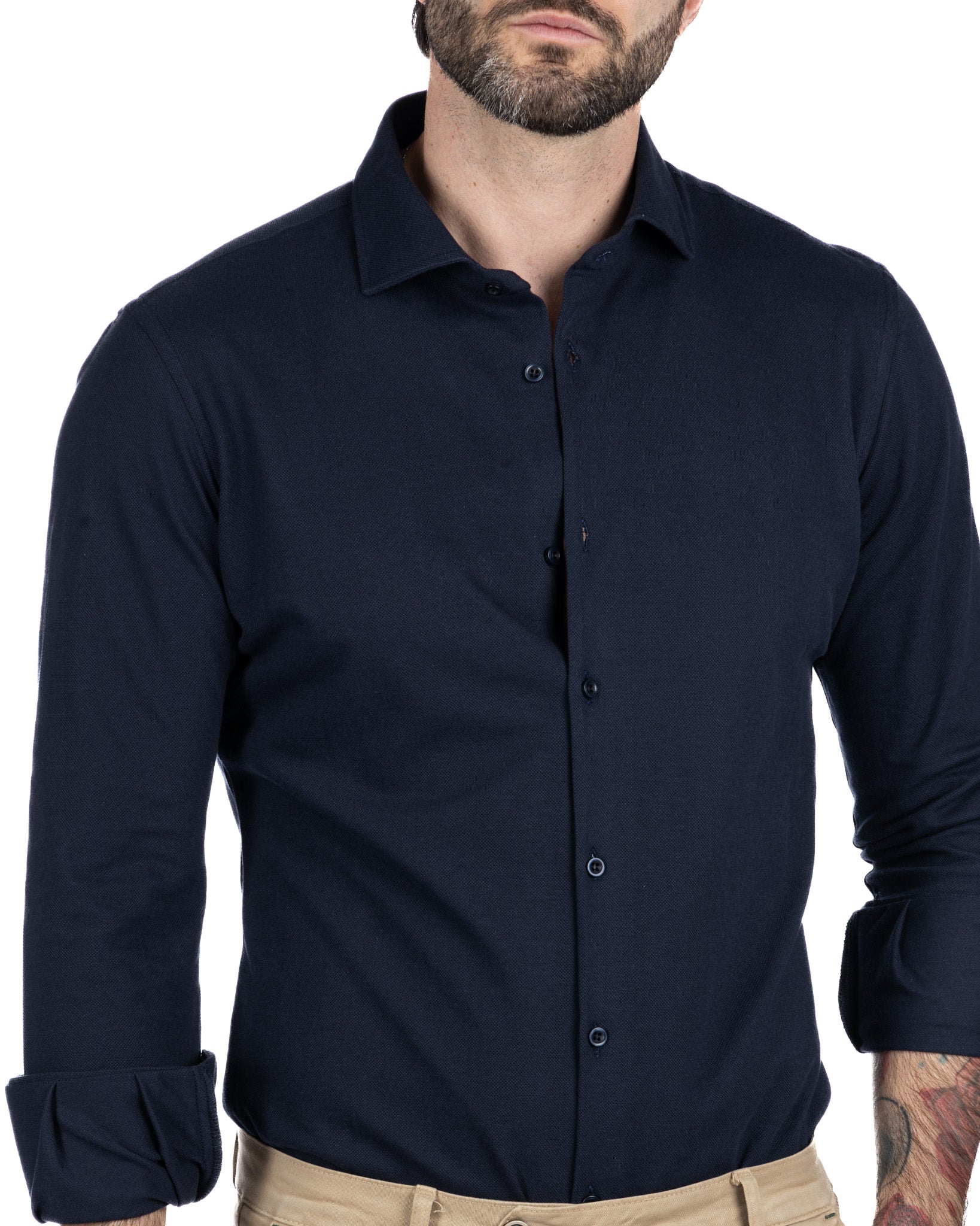 Chemise - dark-blue denim