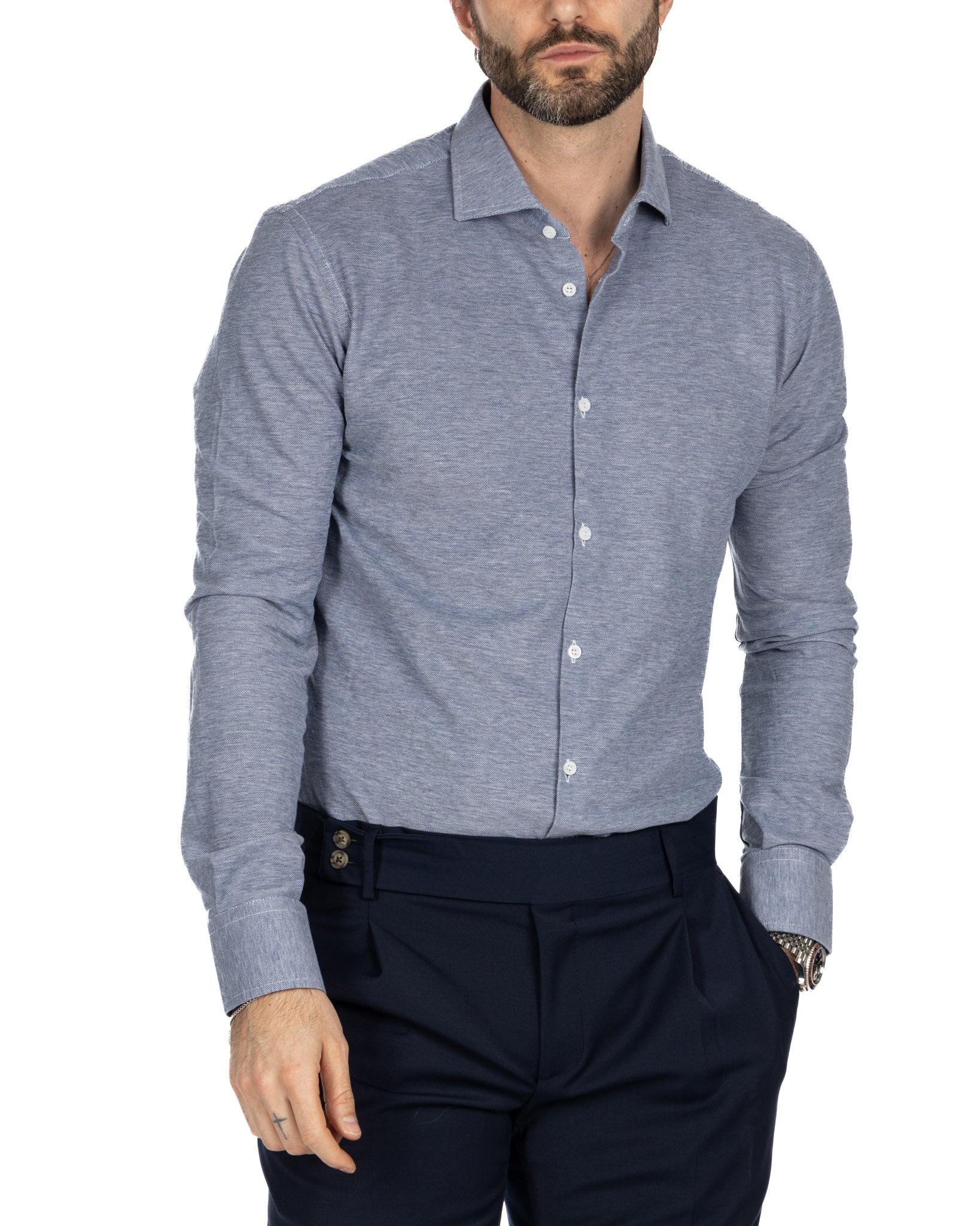 Chemise - denim jersey