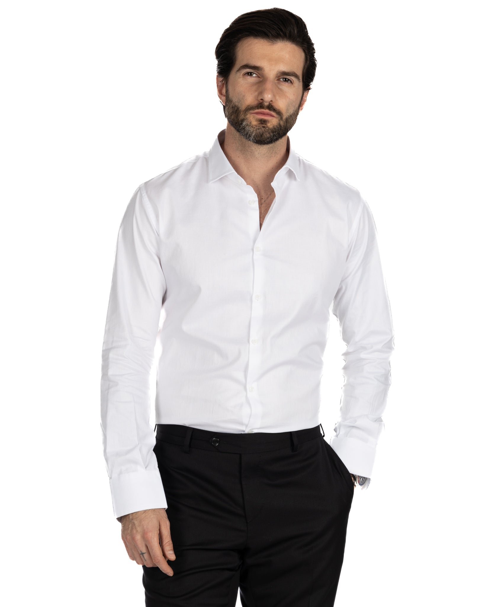 Glock - camicia bianca oxford