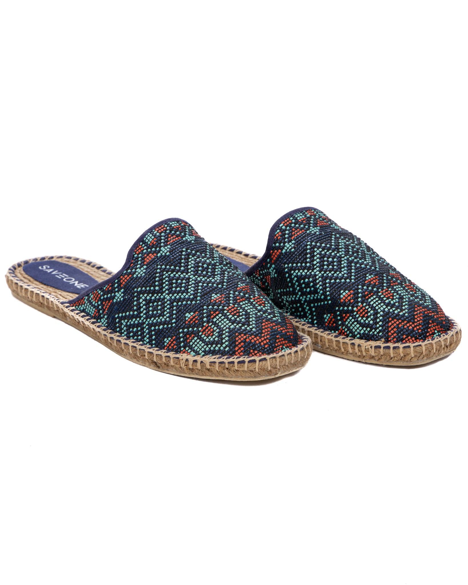 Portofino - mules espadrilles bleues multicolores