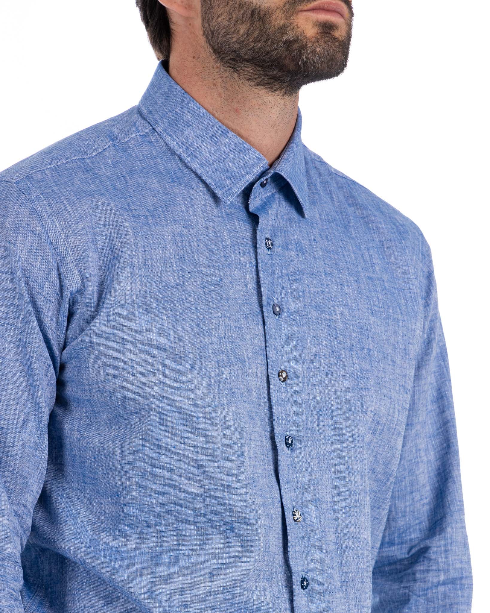 Praiano - French denim linen shirt