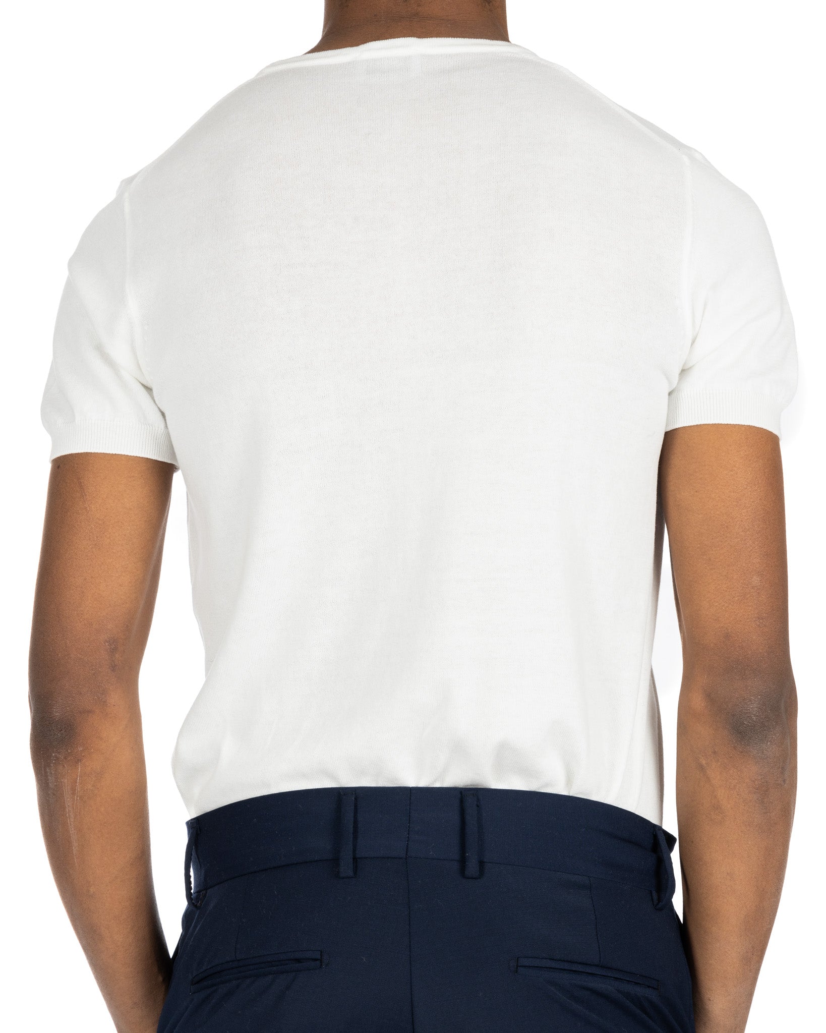 Jannik - cream knitted t-shirt