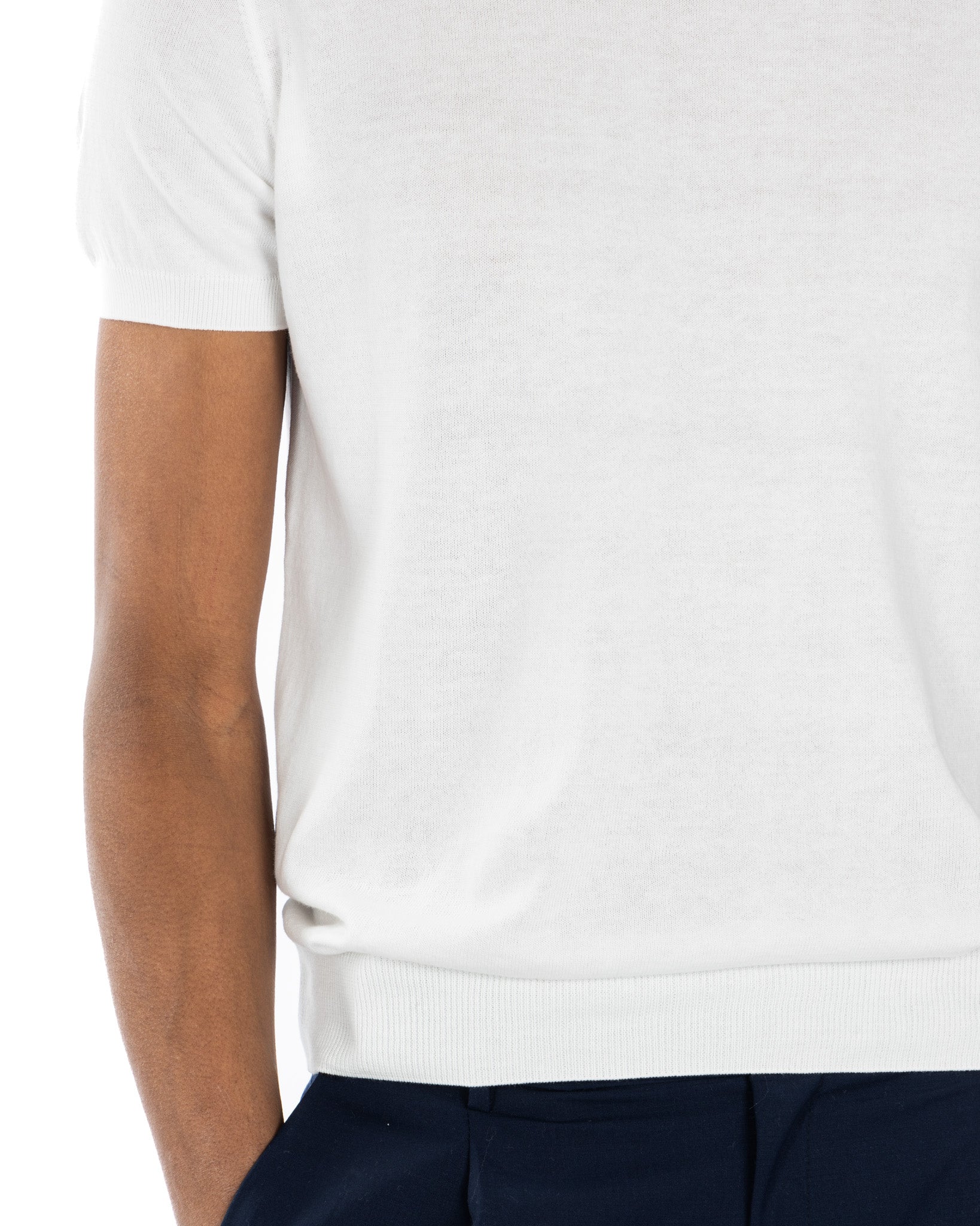 Jannik - cream knitted t-shirt