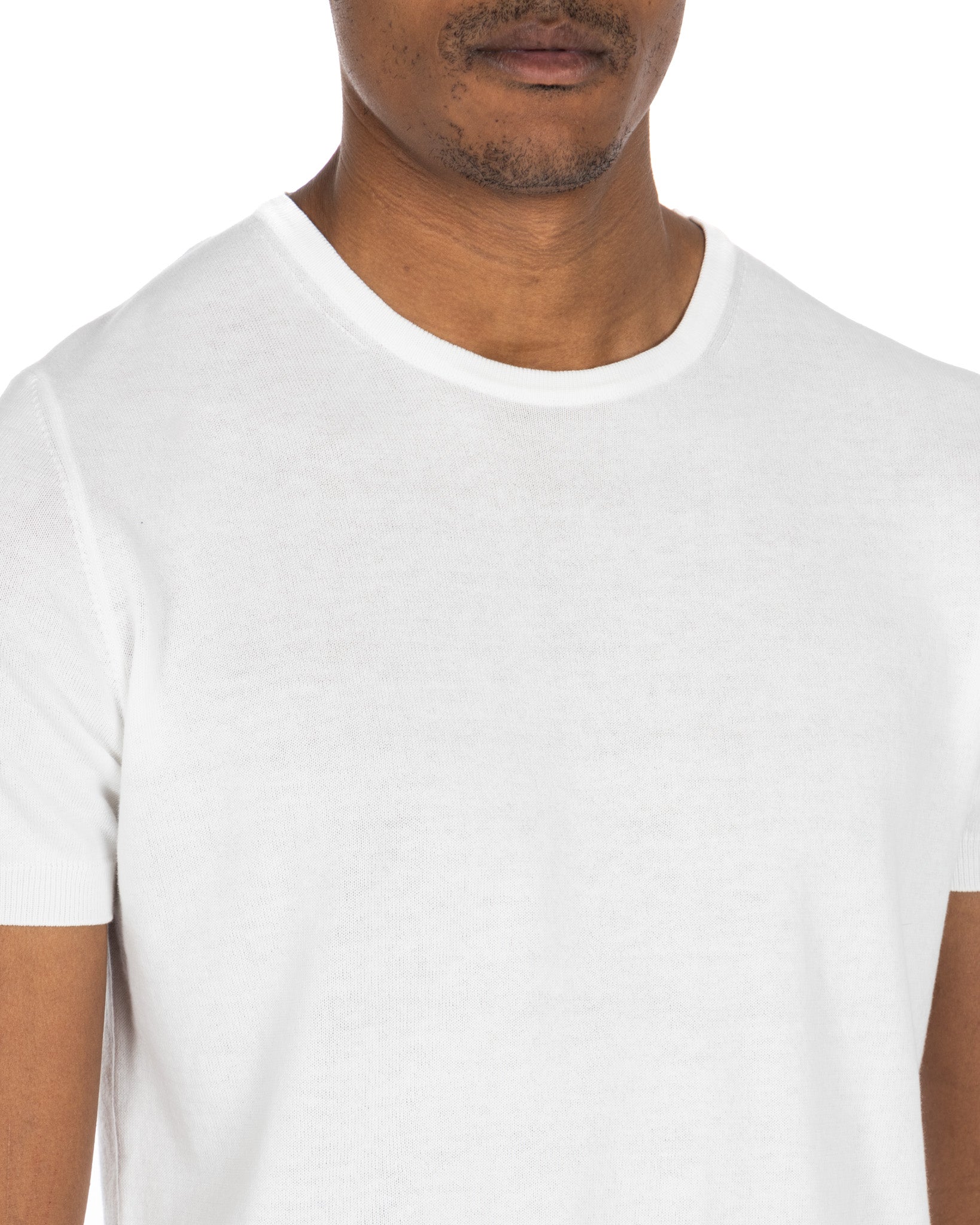 Jannik - cream knitted t-shirt