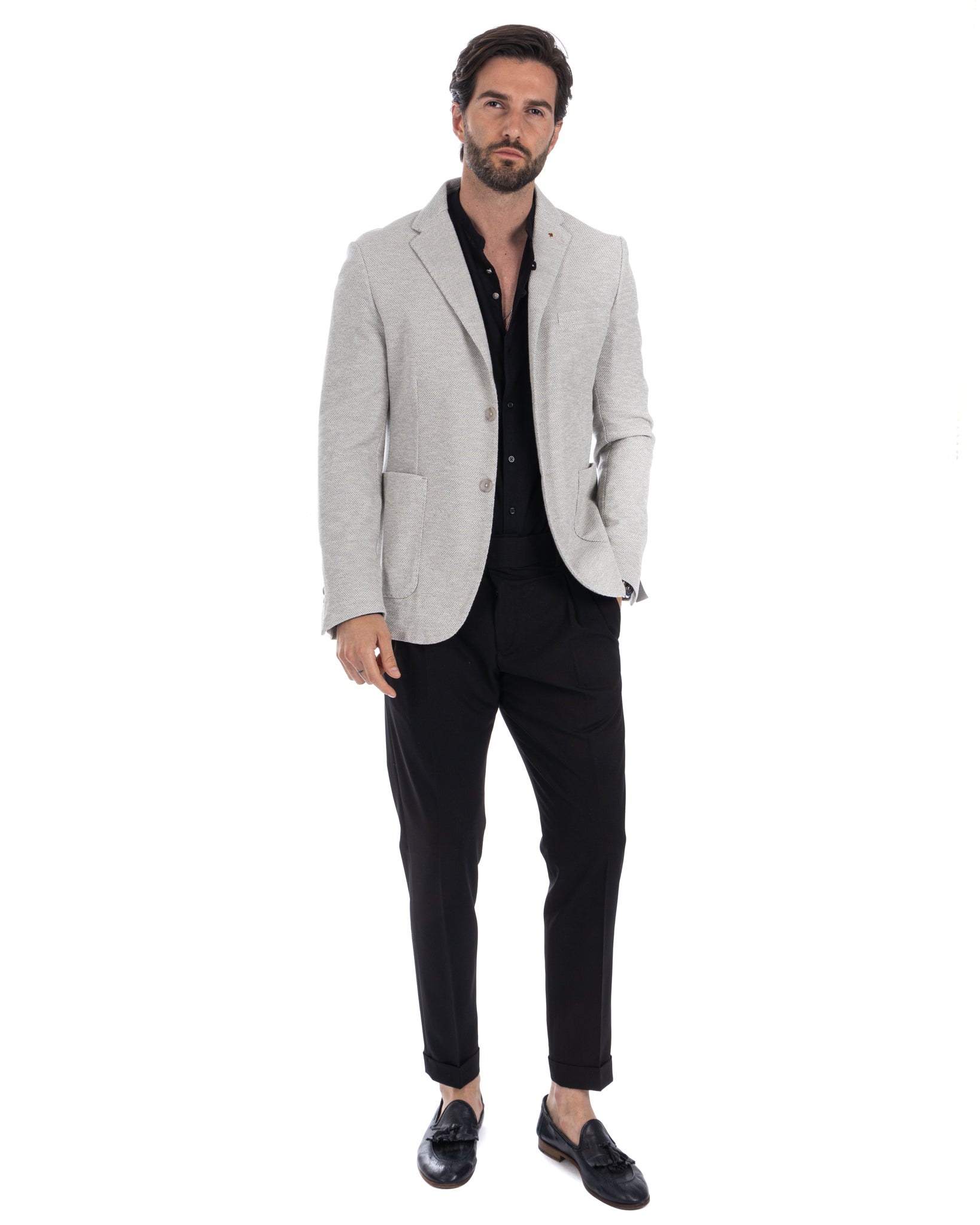 Arts - veste en tweed marron foncé