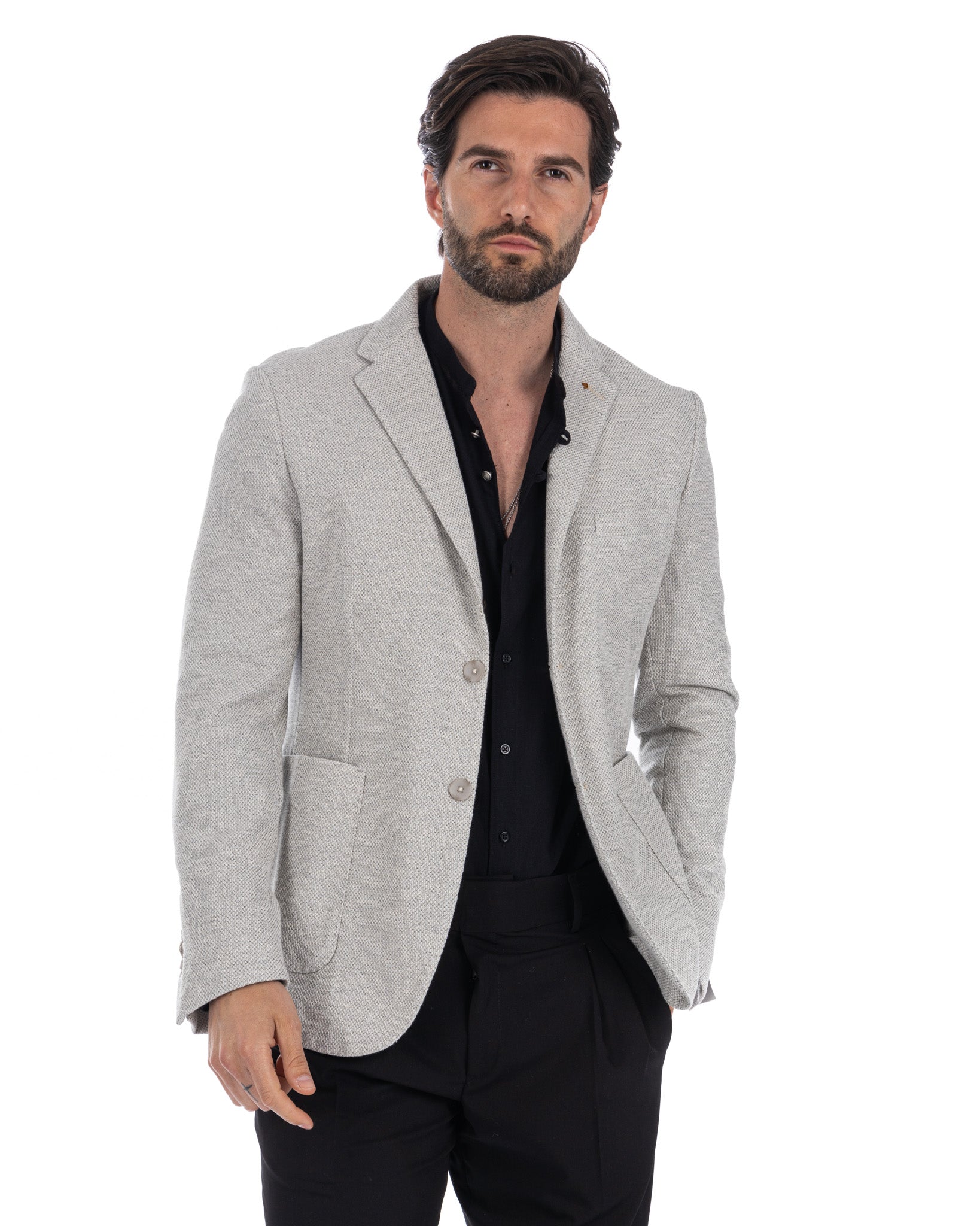 Arts - veste en tweed marron foncé