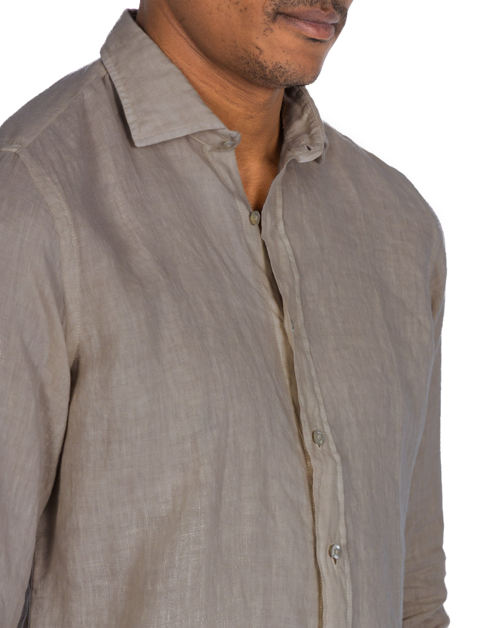 Montecarlo - chemise pur lin beige