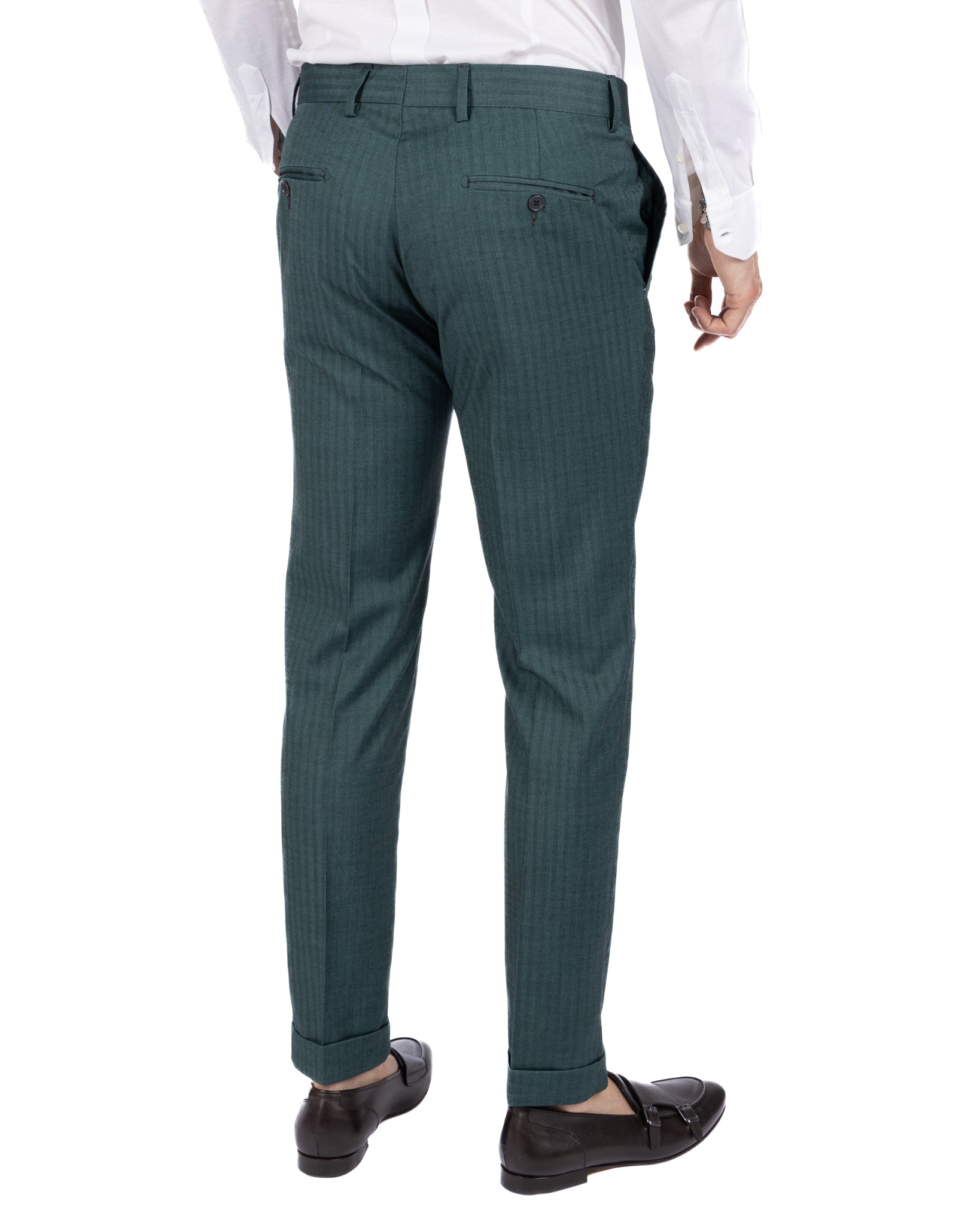 Paris - costume vert solaro à simple boutonnage