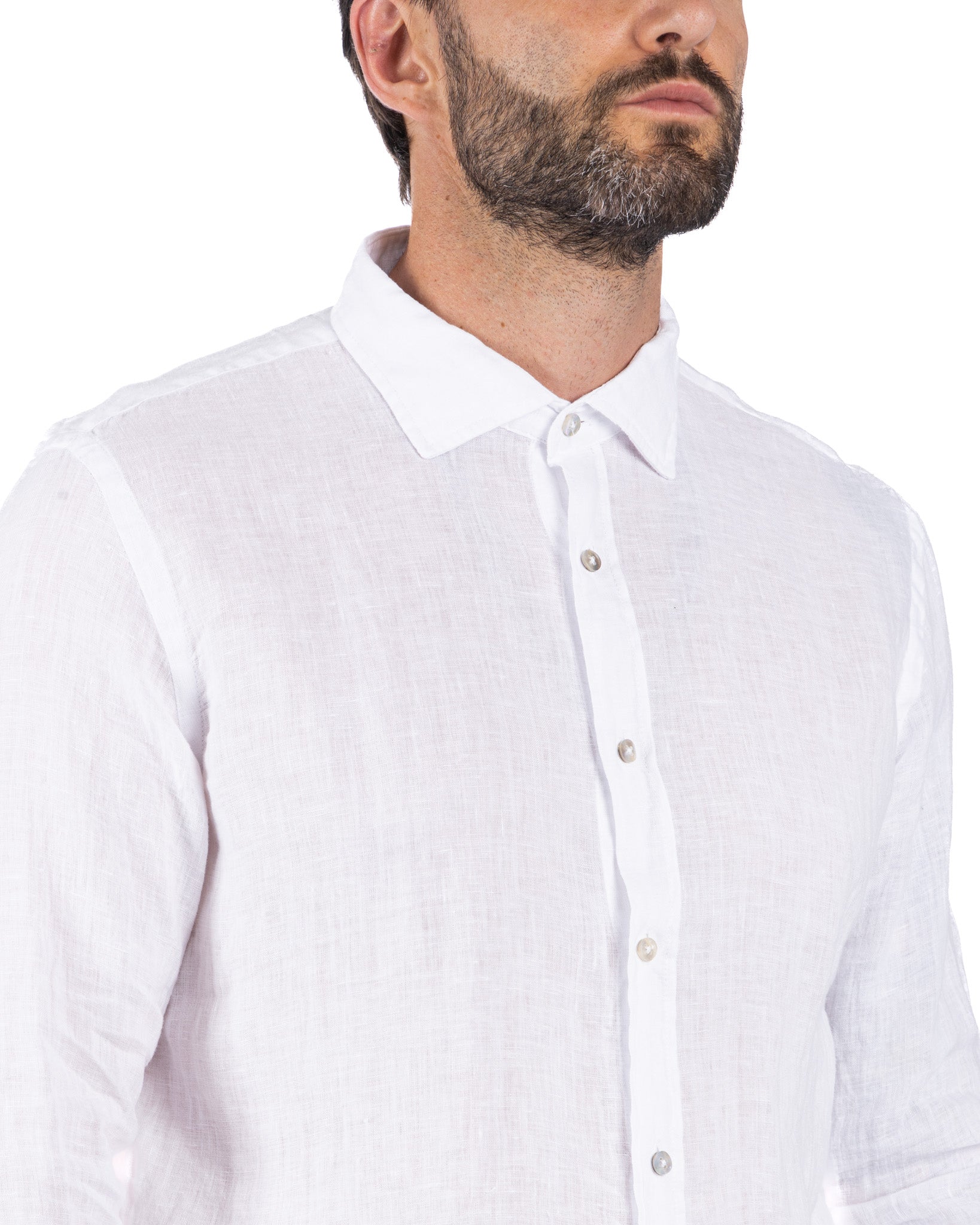 Montecarlo - pure white linen shirt