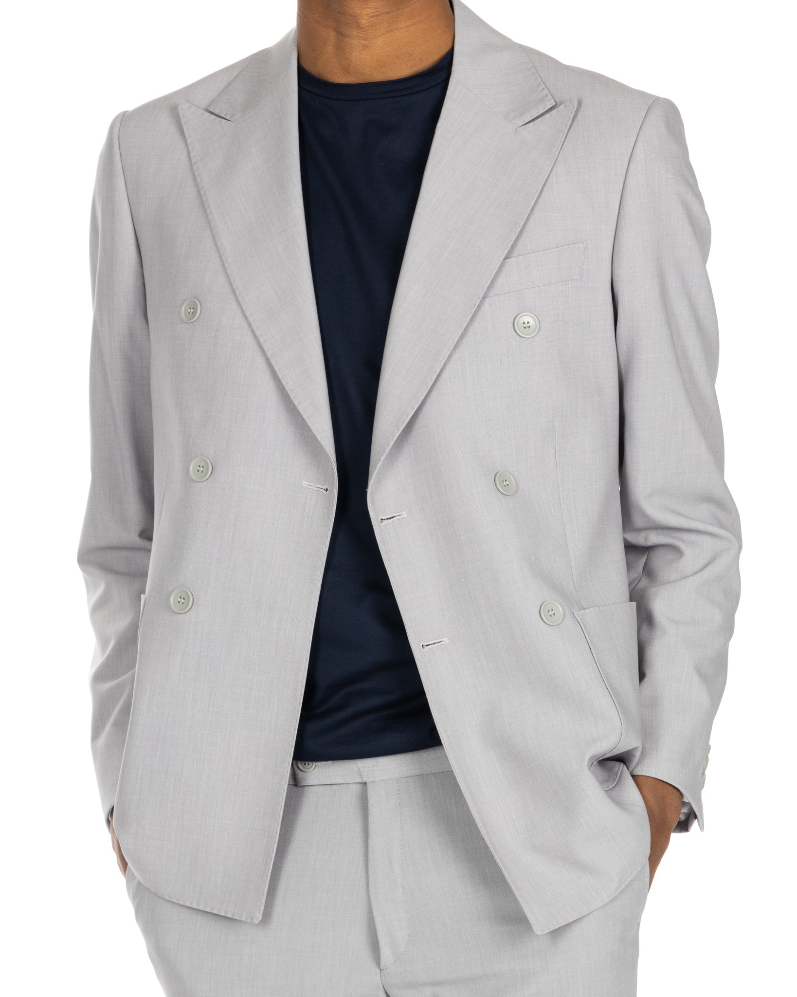 Monaco - costume croisé gris