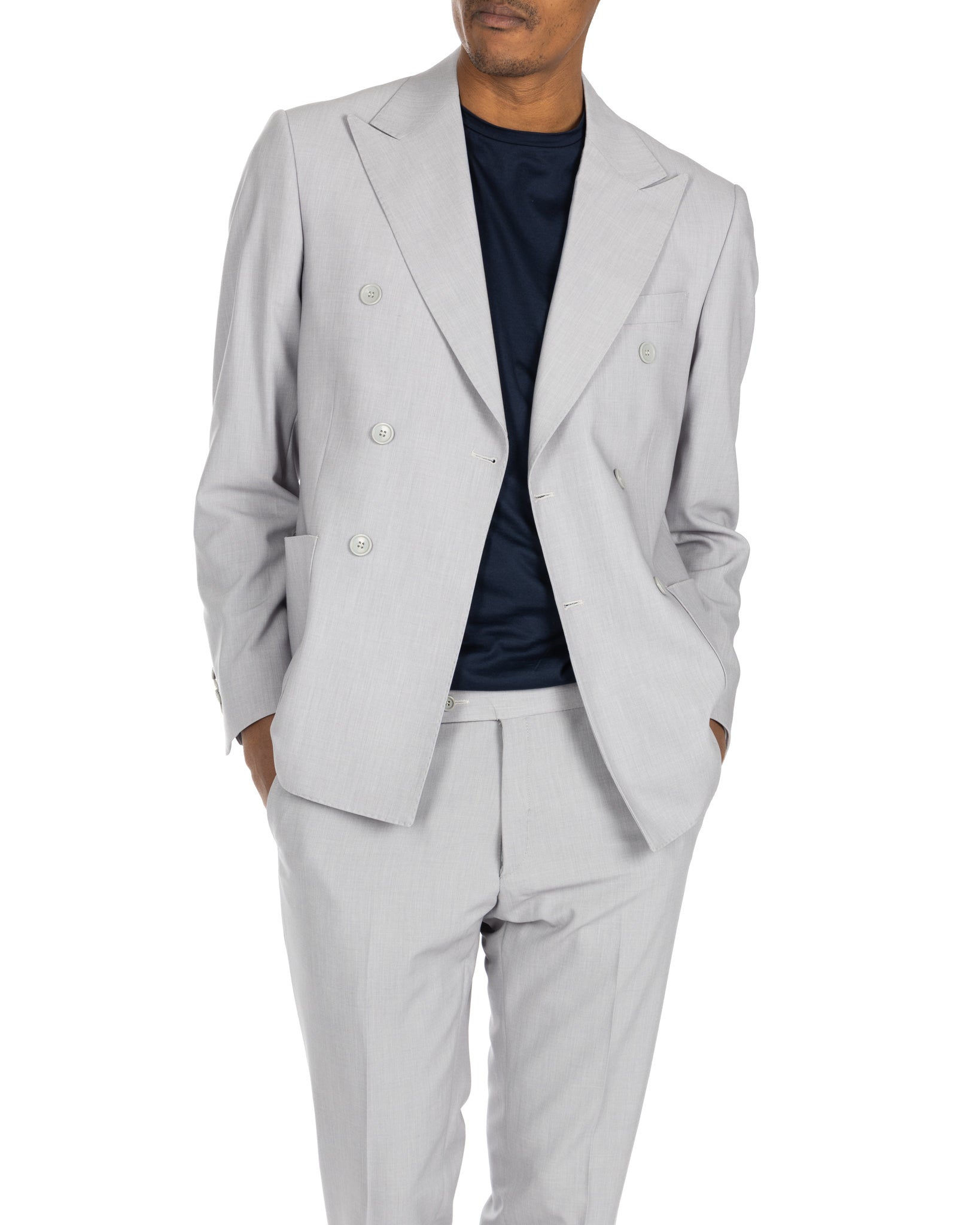 Monaco - costume croisé gris