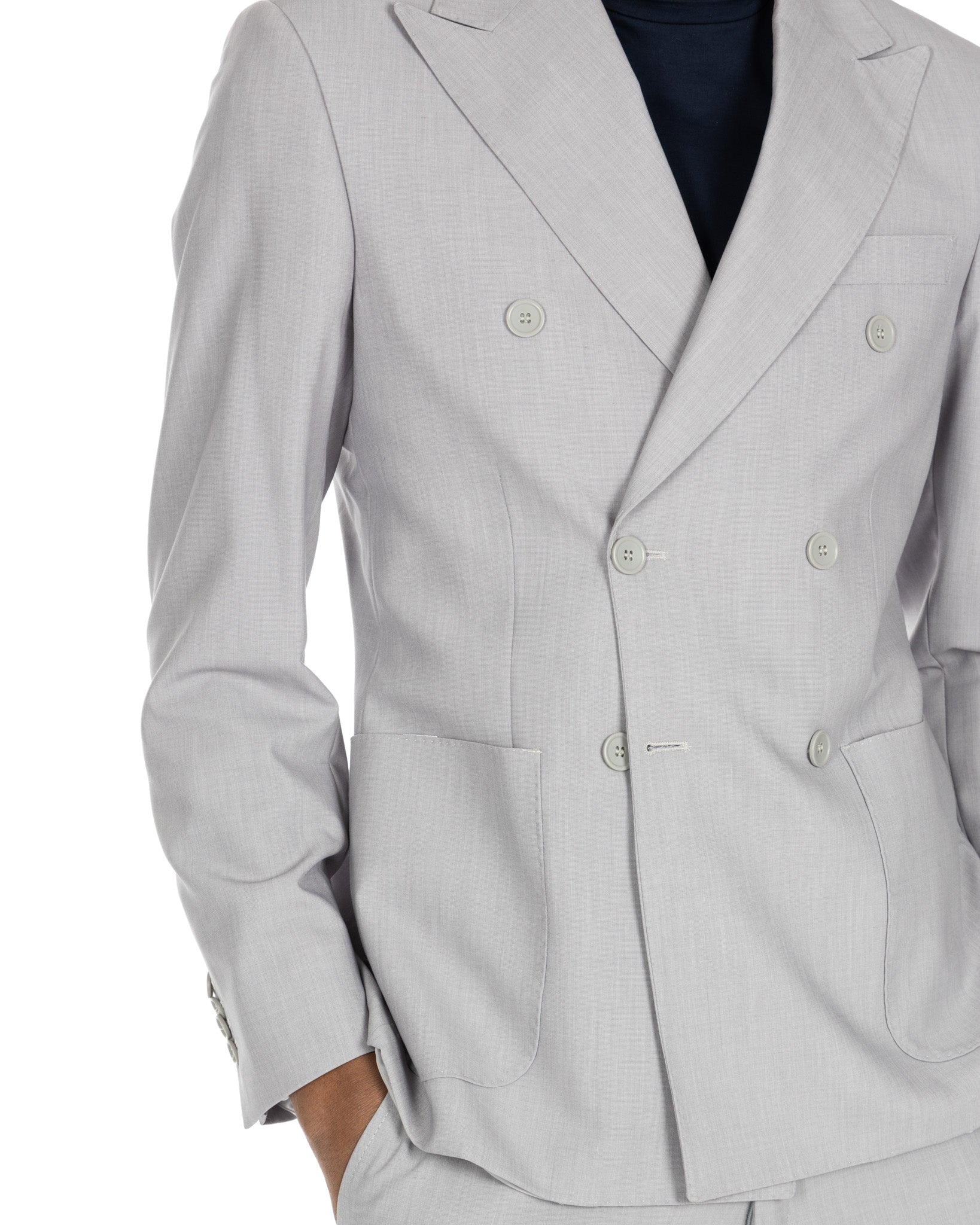 Monaco - costume croisé gris