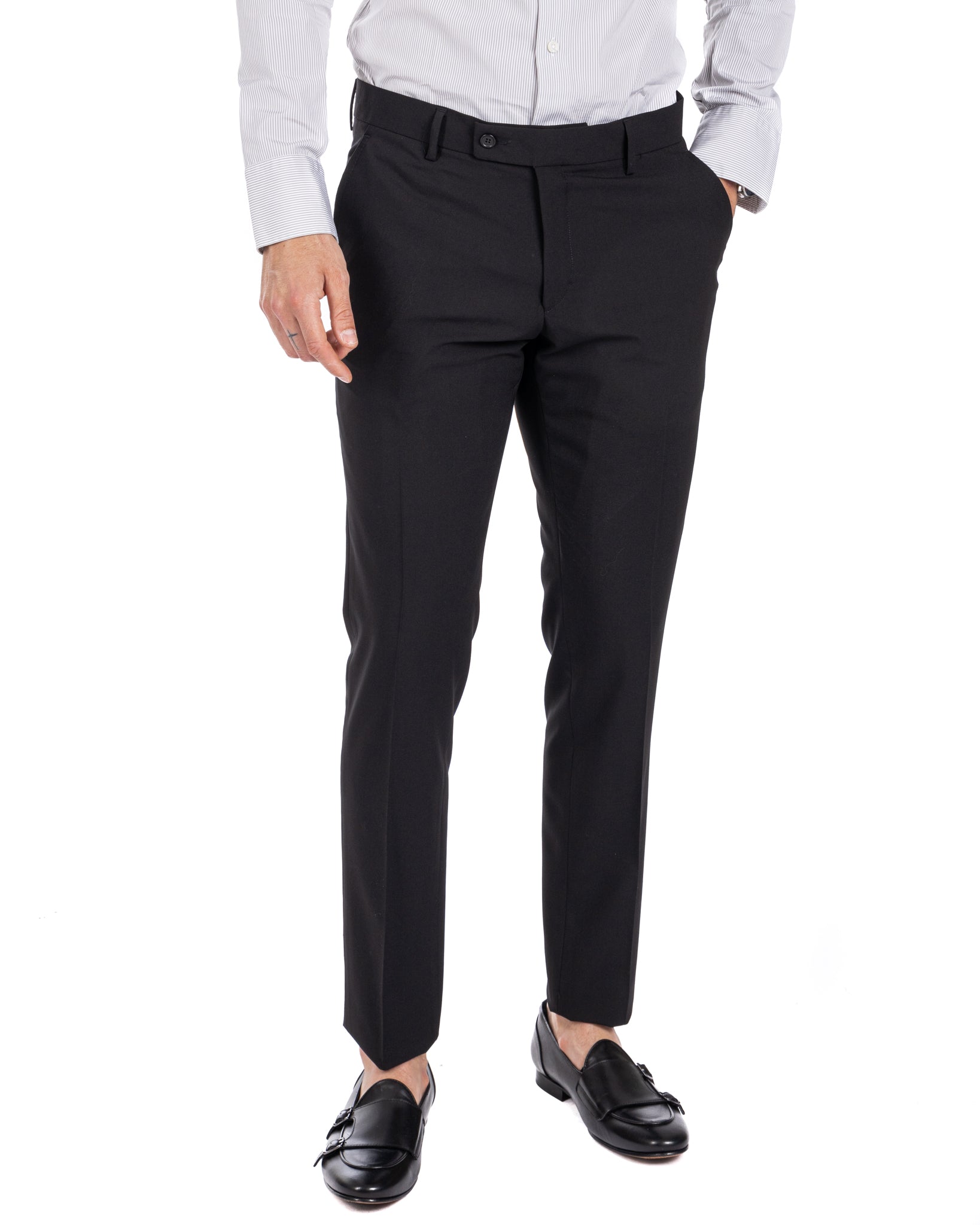 Monaco - costume croisé noir