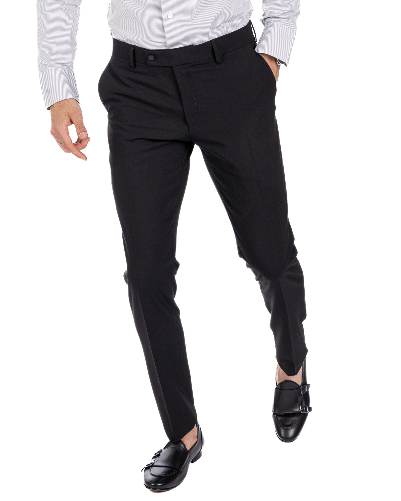 Monaco - costume croisé noir