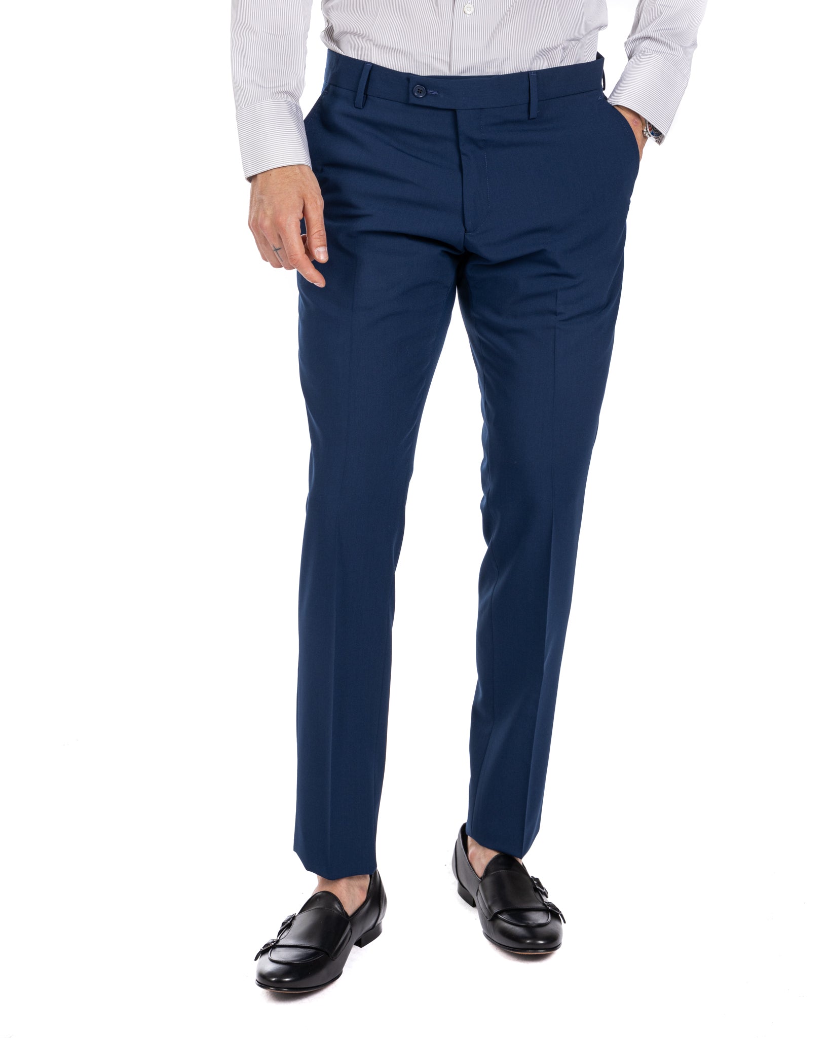 Monaco - blue double-breasted suit