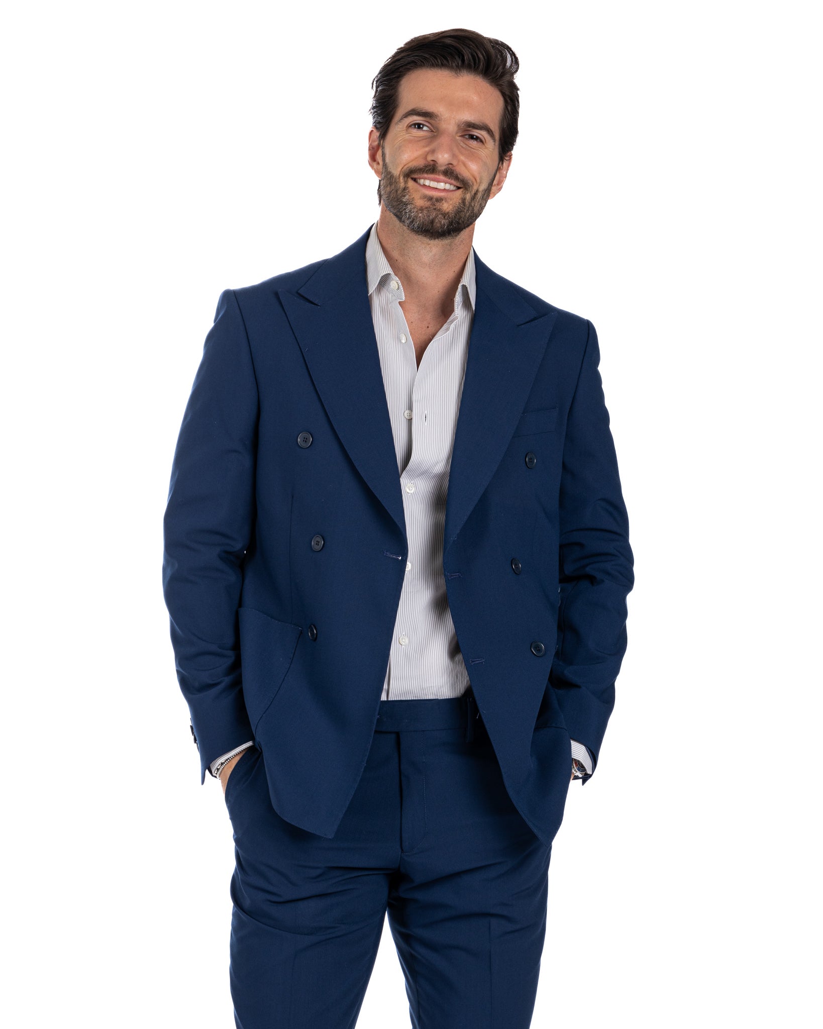 Monaco - blue double-breasted suit