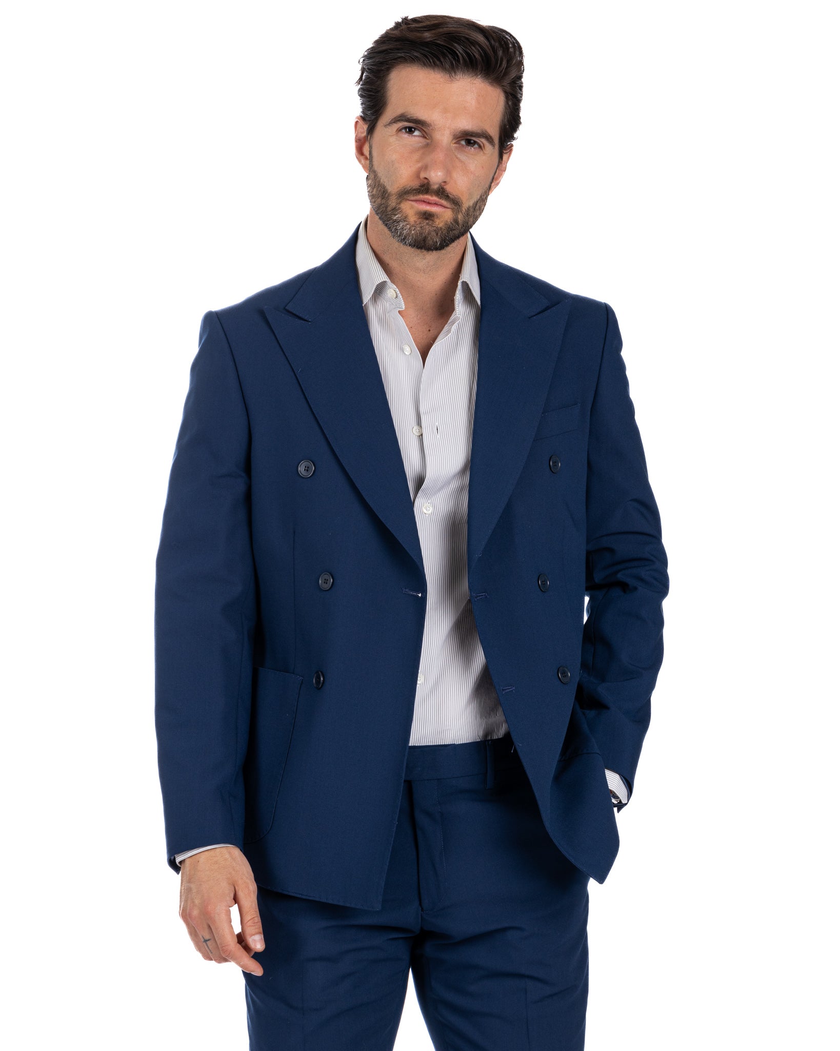 Monaco - blue double-breasted suit