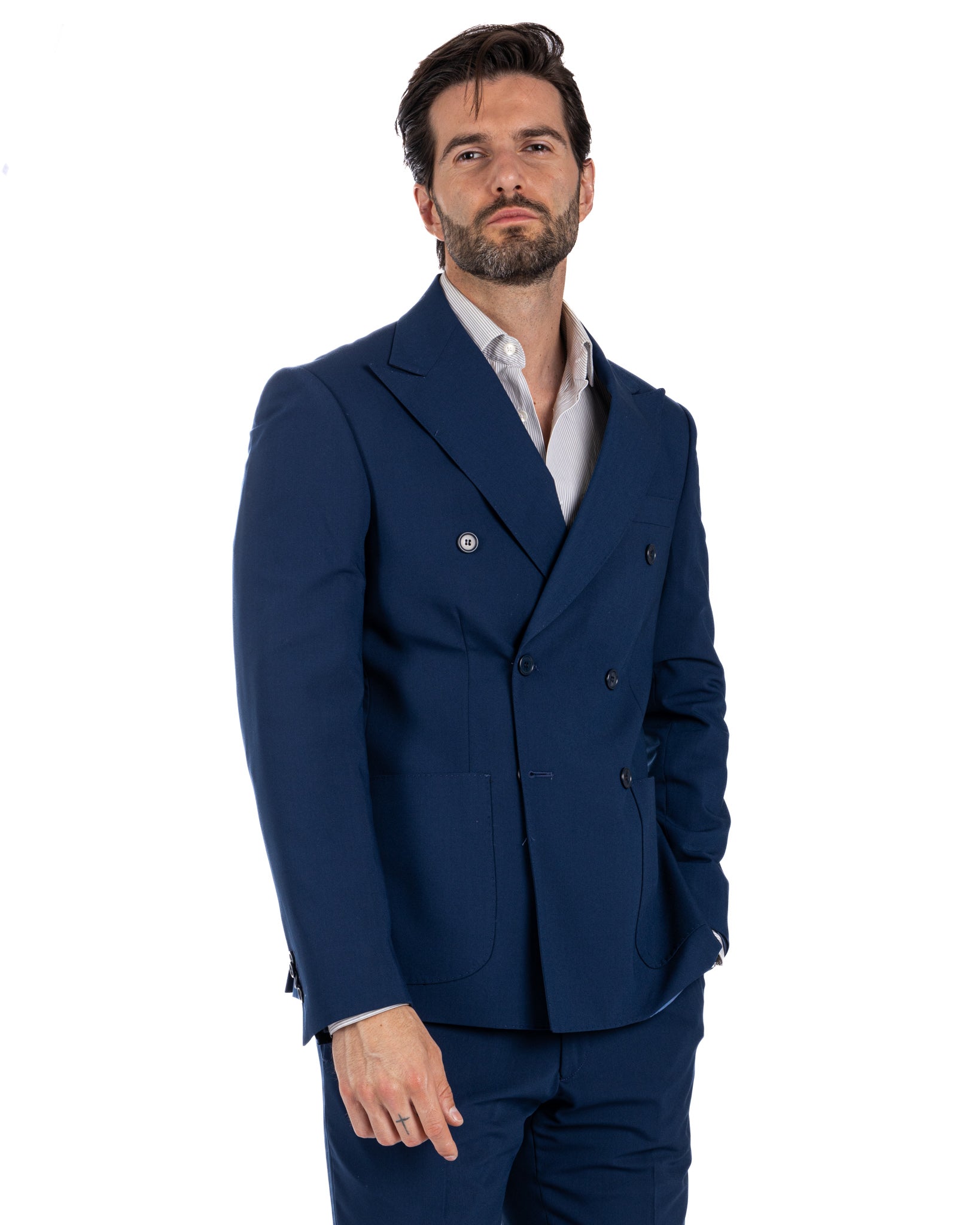 Monaco - blue double-breasted suit