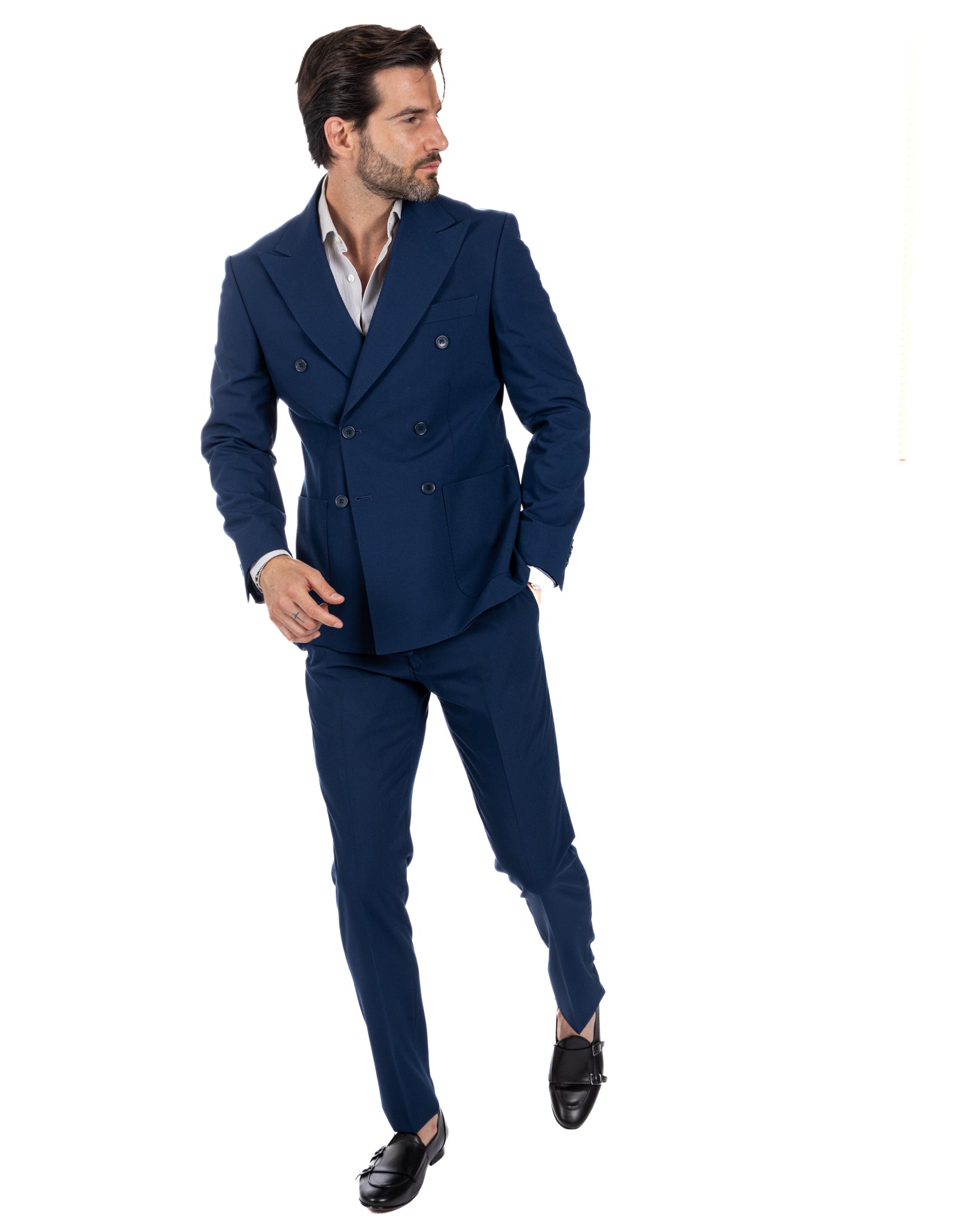 Monaco - blue double-breasted suit