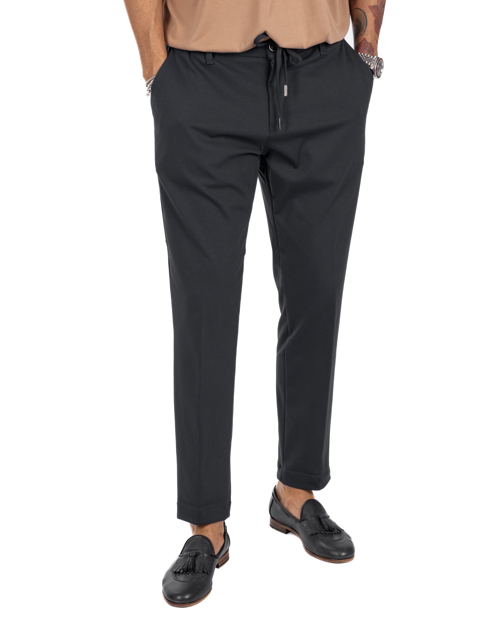 Shelby - pantalaccio in cotone nero